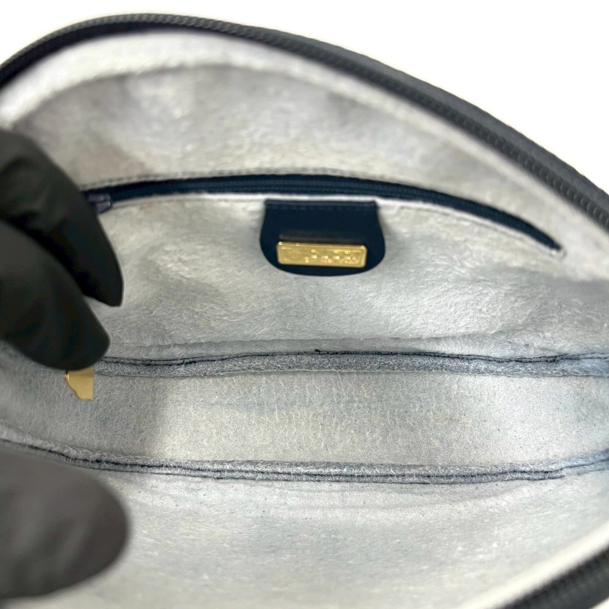Gucci Navy Leather Pvc Pochette Shoulder Bag (Pre-Owned)