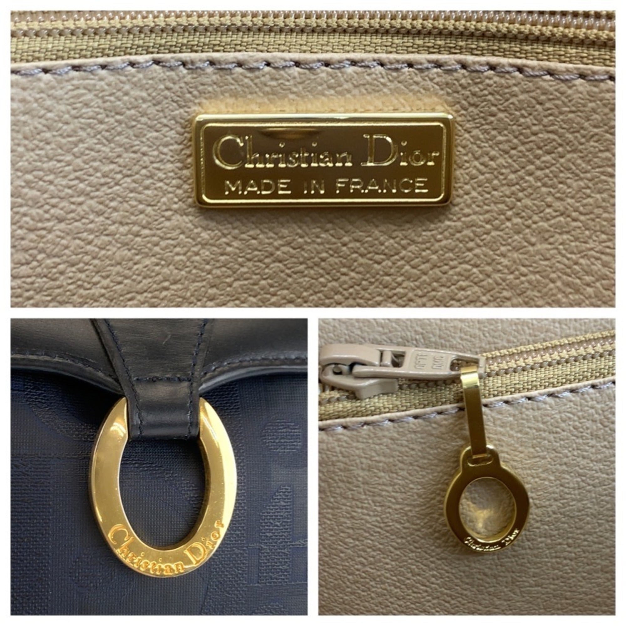 Christian Dior Navy Pvc Handbag (Pre-Owned)