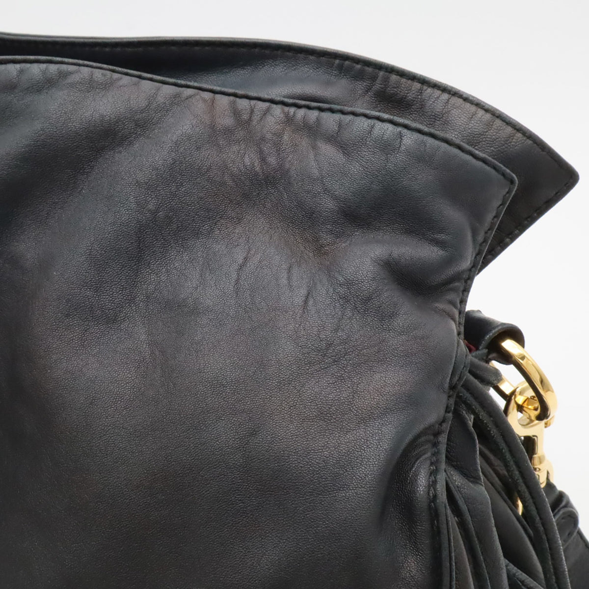 Loewe Black Leather Pochette Shoulder Bag (Pre-Owned)