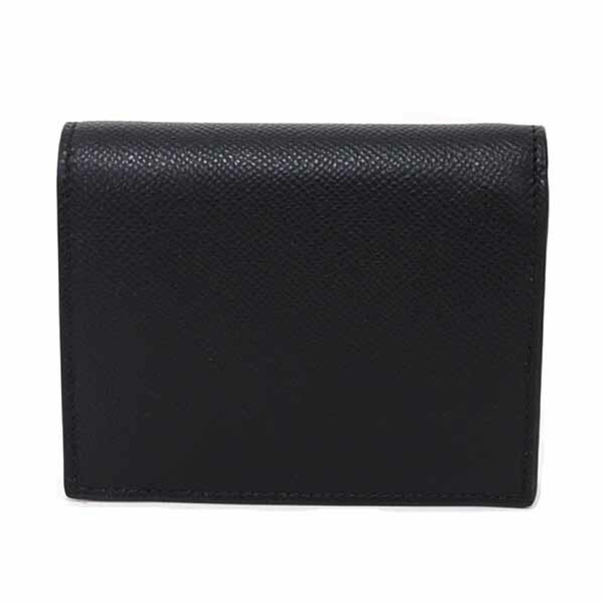 Salvatore Ferragamo Black Leather Wallet (Bi-Fold) (Pre-Owned)
