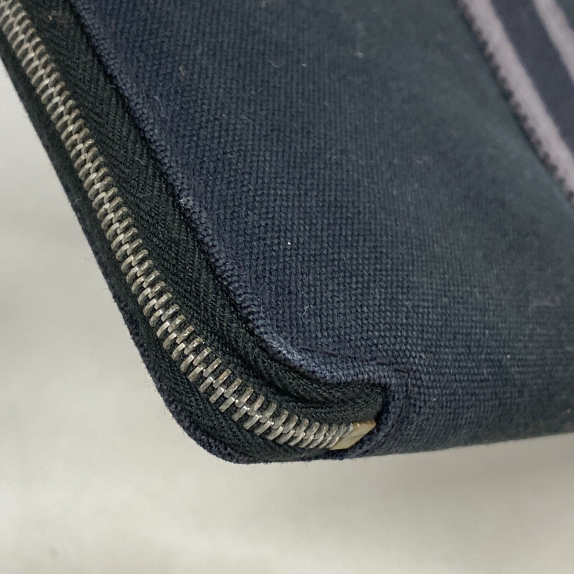 Hermes Black Canvas Long Wallet (Bi-Fold) (Pre-Owned)