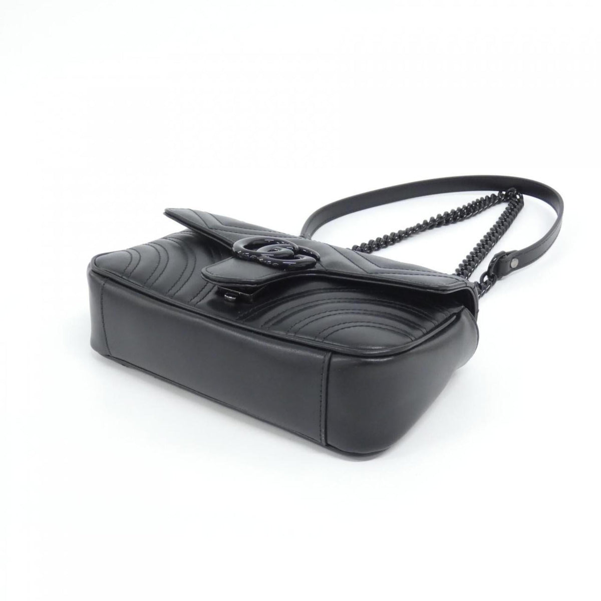 Gucci Black Quilting Leather Shoulder Bag (Pre-Owned)