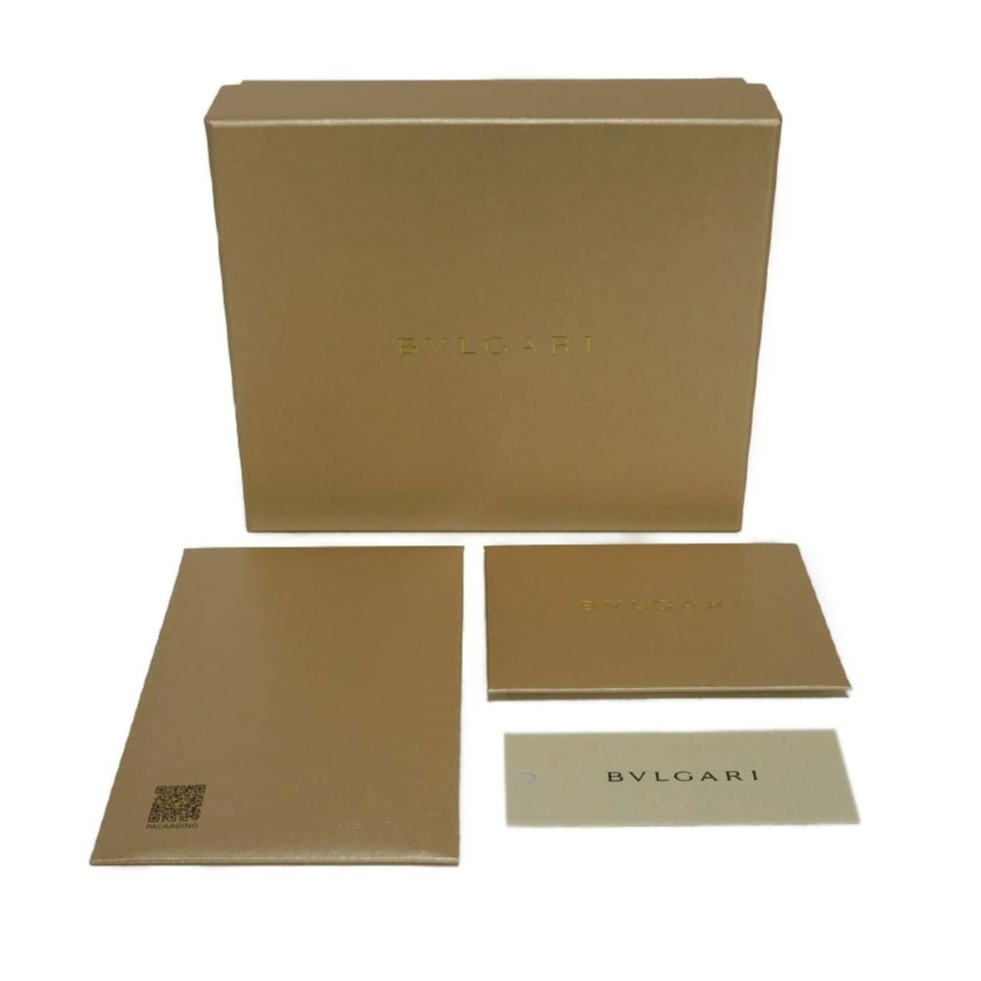 Bvlgari Black Emerald Green Leather Wallet (Bi-Fold) (Pre-Owned)
