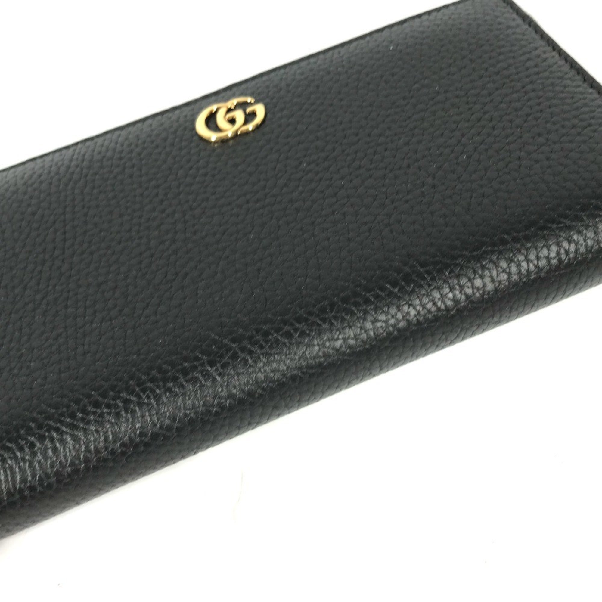 Gucci Navy Leather Long Wallet (Bi-Fold) (Pre-Owned)