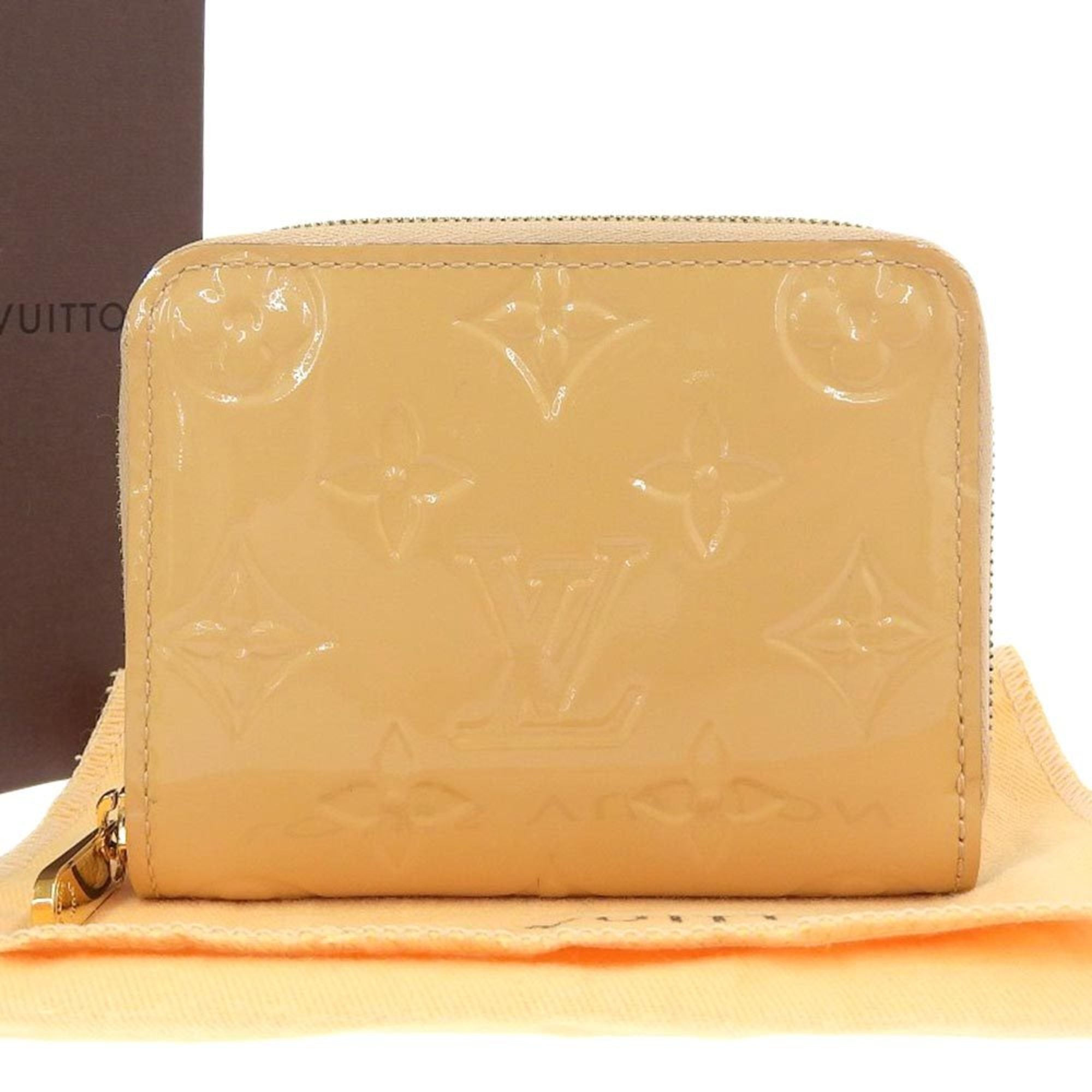 Louis Vuitton Monogram Vernis Beige Dune Monogram Vernis Coin Purse/Coin Case (Pre-Owned)