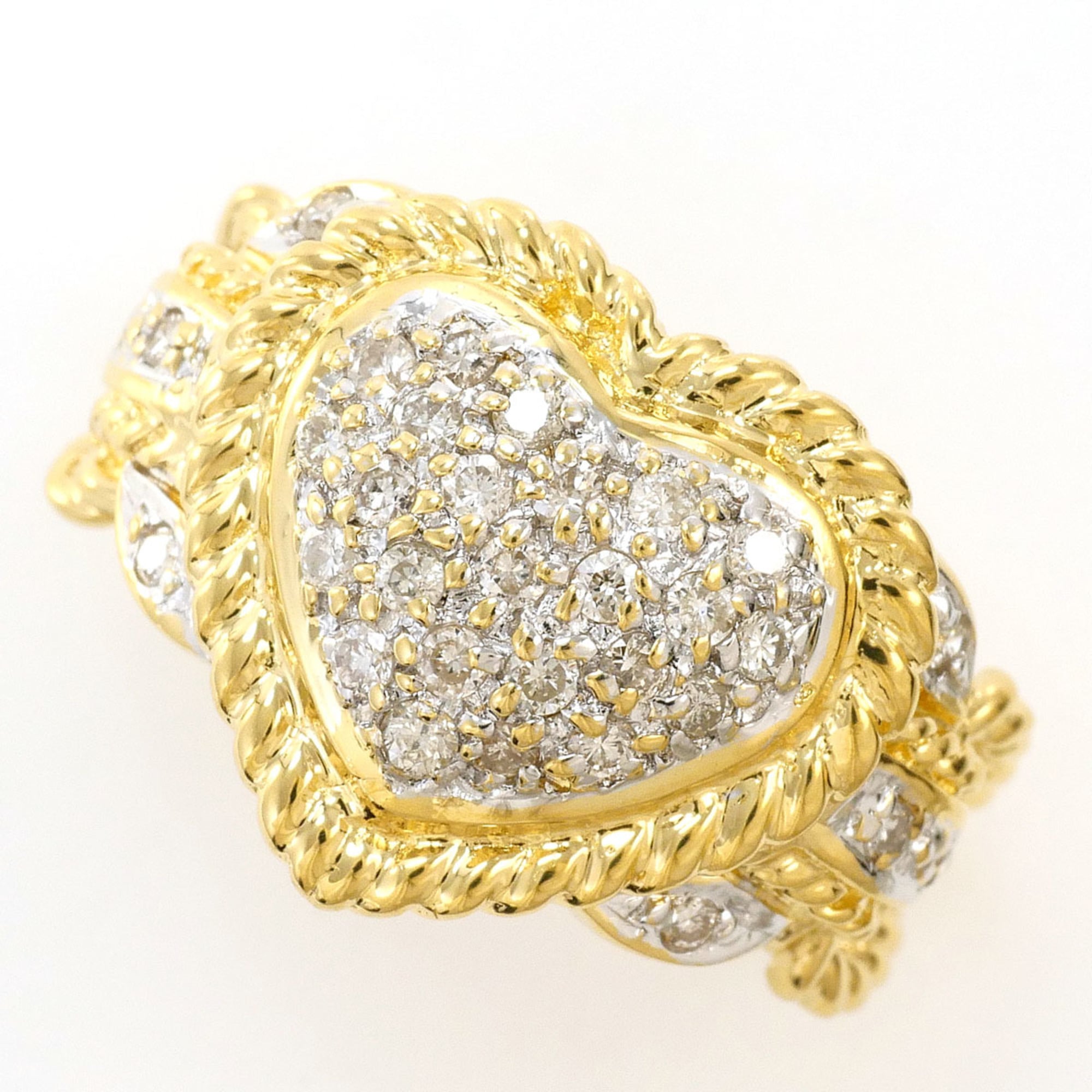 Unbranded White Yellow Gold Yellow Gold (18K) White Gold (18K) Band Ring (Pre-Owned)