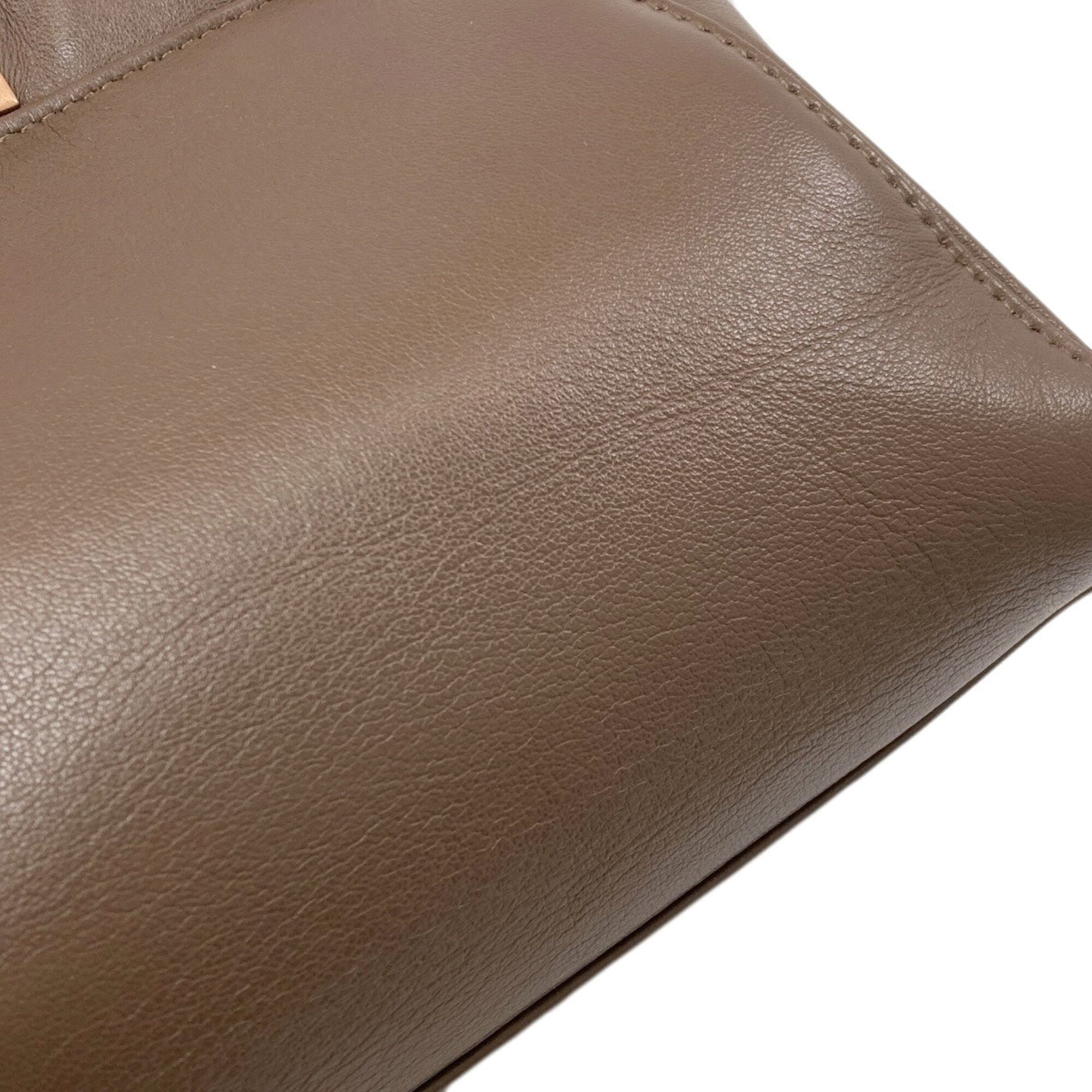 Fendi Brown Pink Leather Handbag (Pre-Owned)