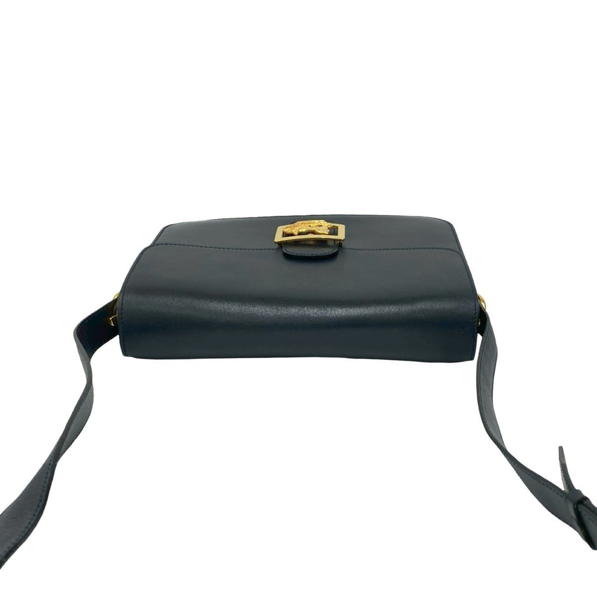 Celine Navy Leather Pochette Shoulder Bag (Pre-Owned)