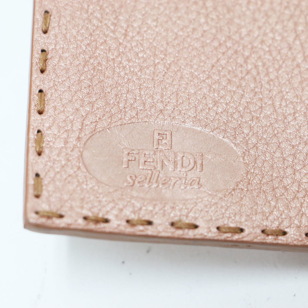 Fendi Pink Leather Wallet (Tri-Fold) (Pre-Owned)
