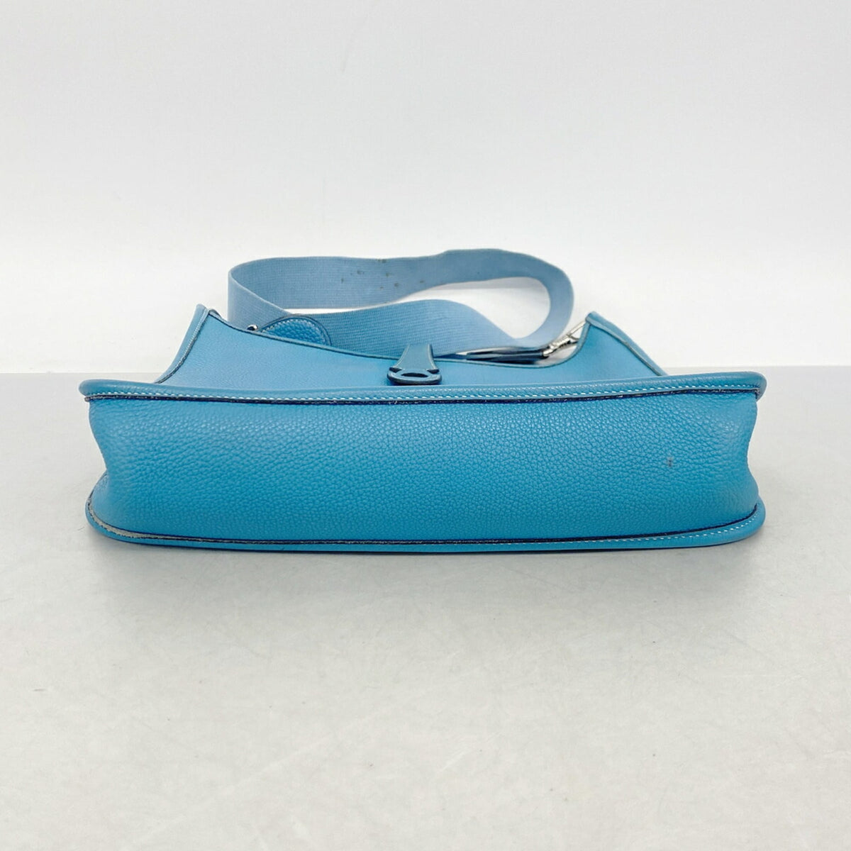 Hermes Blue Jean Togo Leather Shoulder Bag (Pre-Owned)