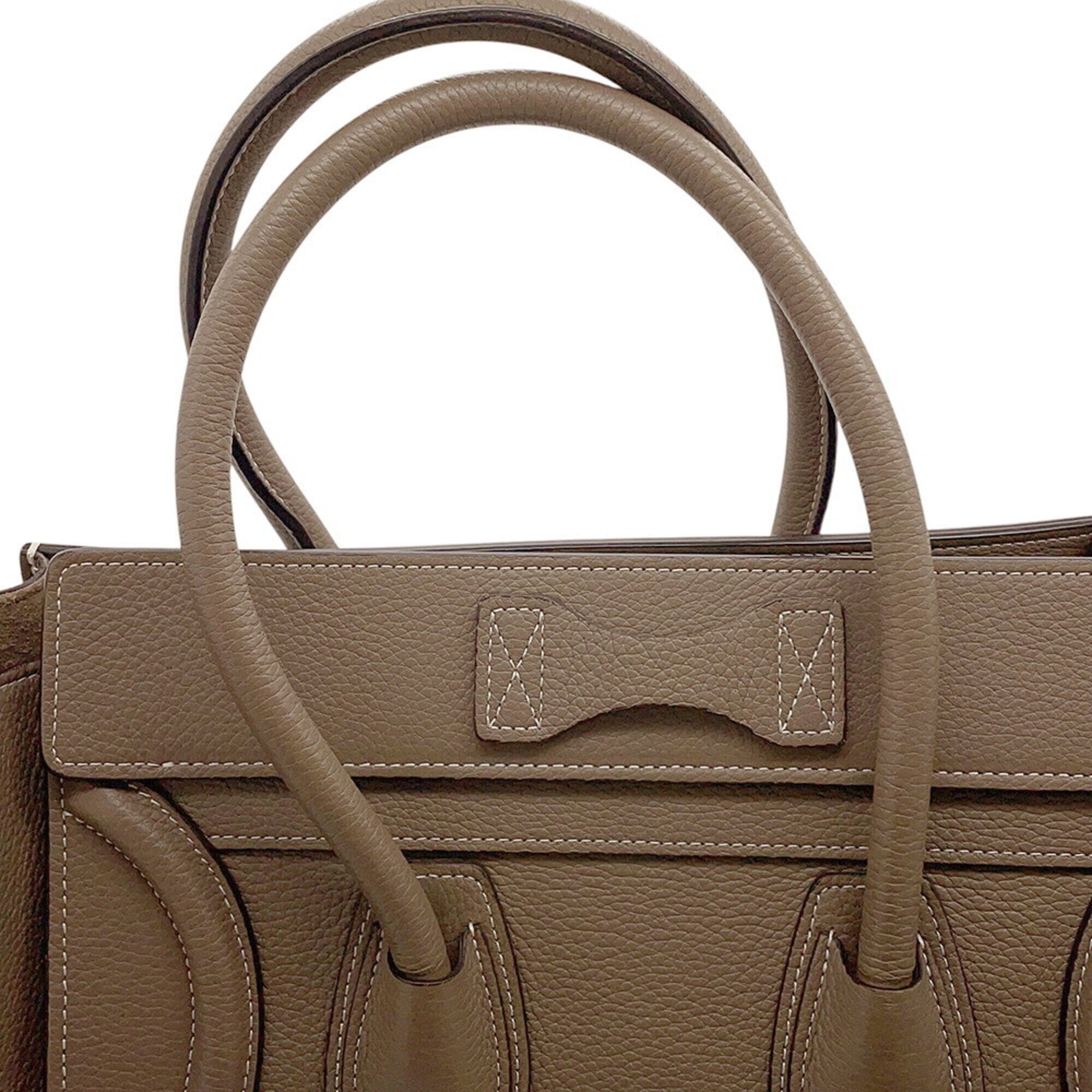 Celine Grayish Leather Handbag (Pre-Owned)