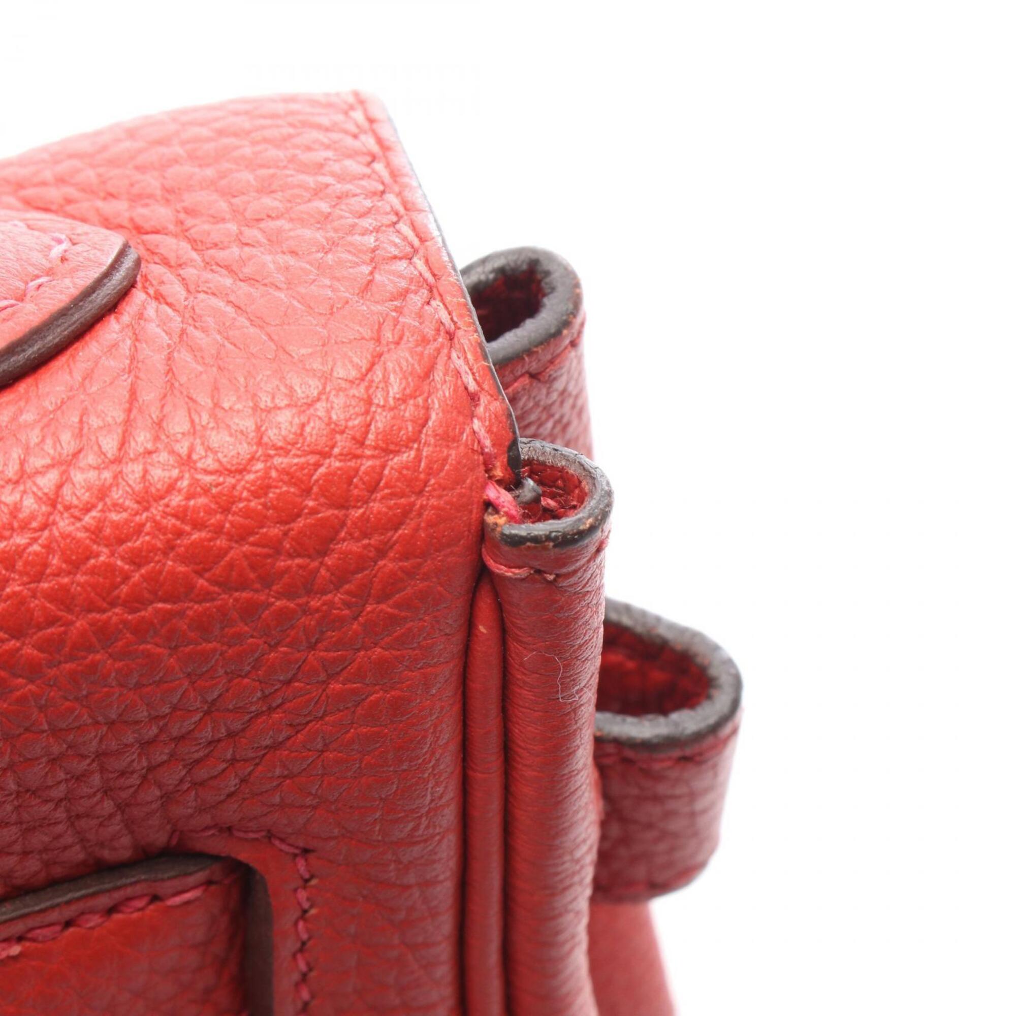 Hermes Red Color Togo Leather Handbag (Pre-Owned)