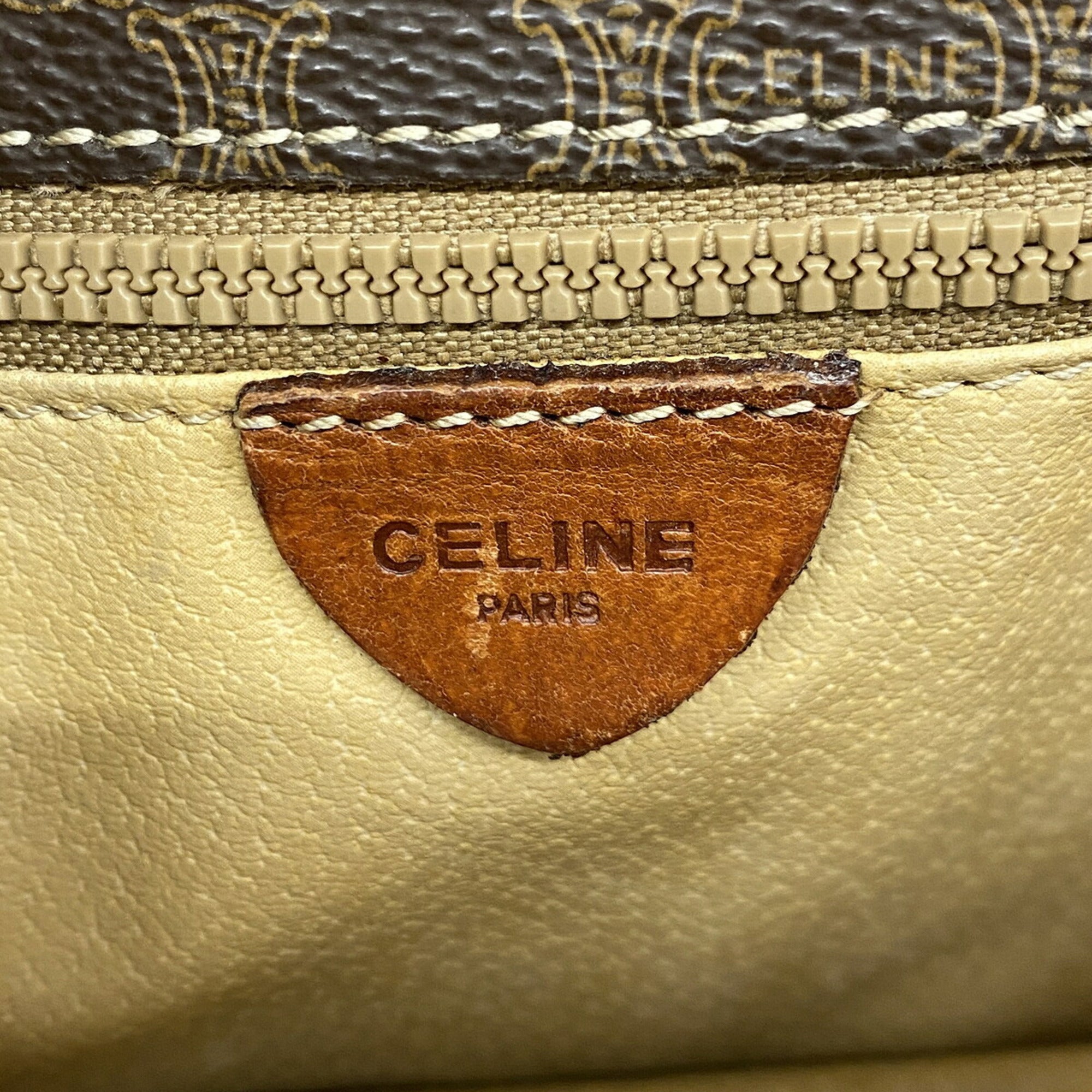Celine Brown Pvc Shoulder Bag (Pre-Owned)