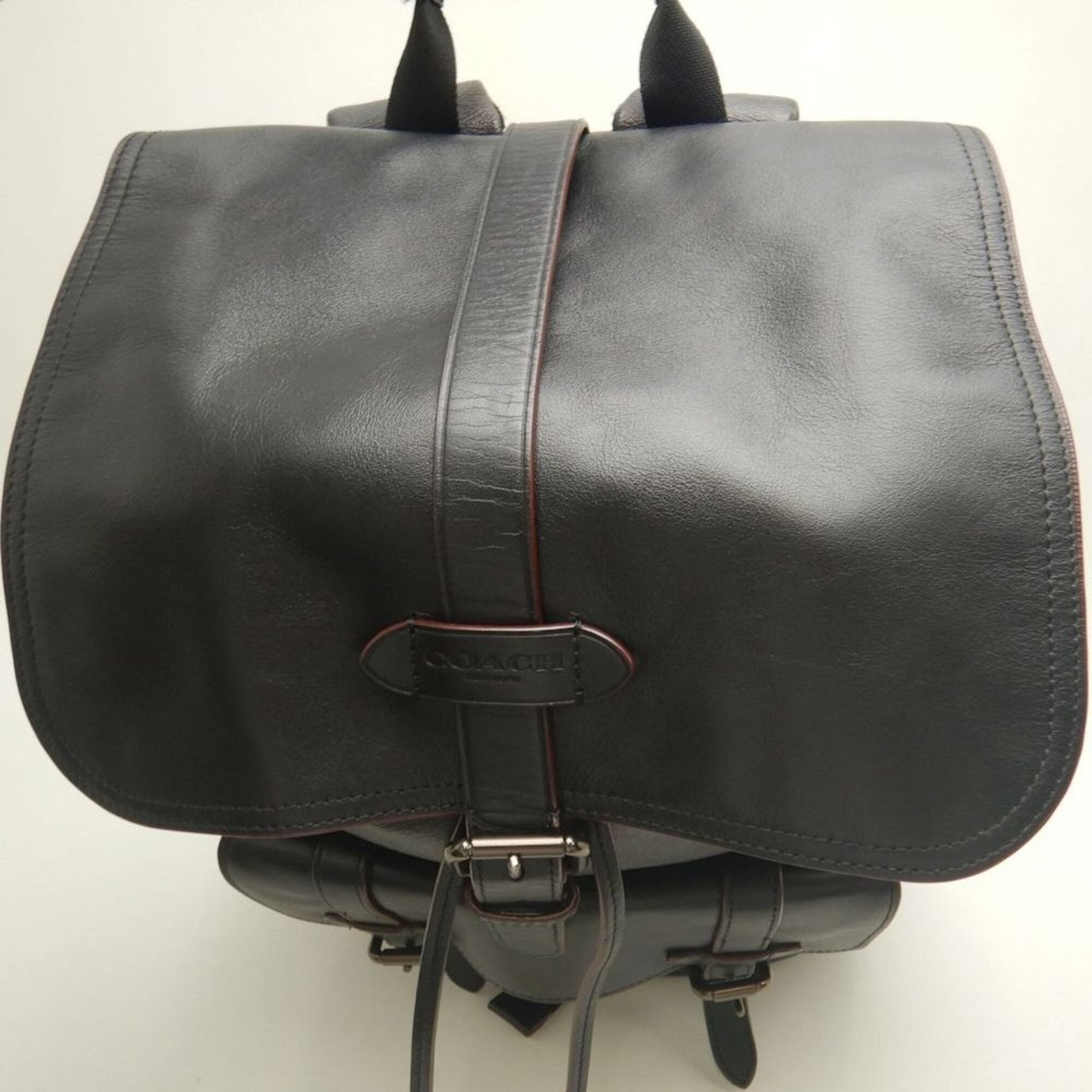 Coach Black Coated Canvas Backpack (Pre-Owned)