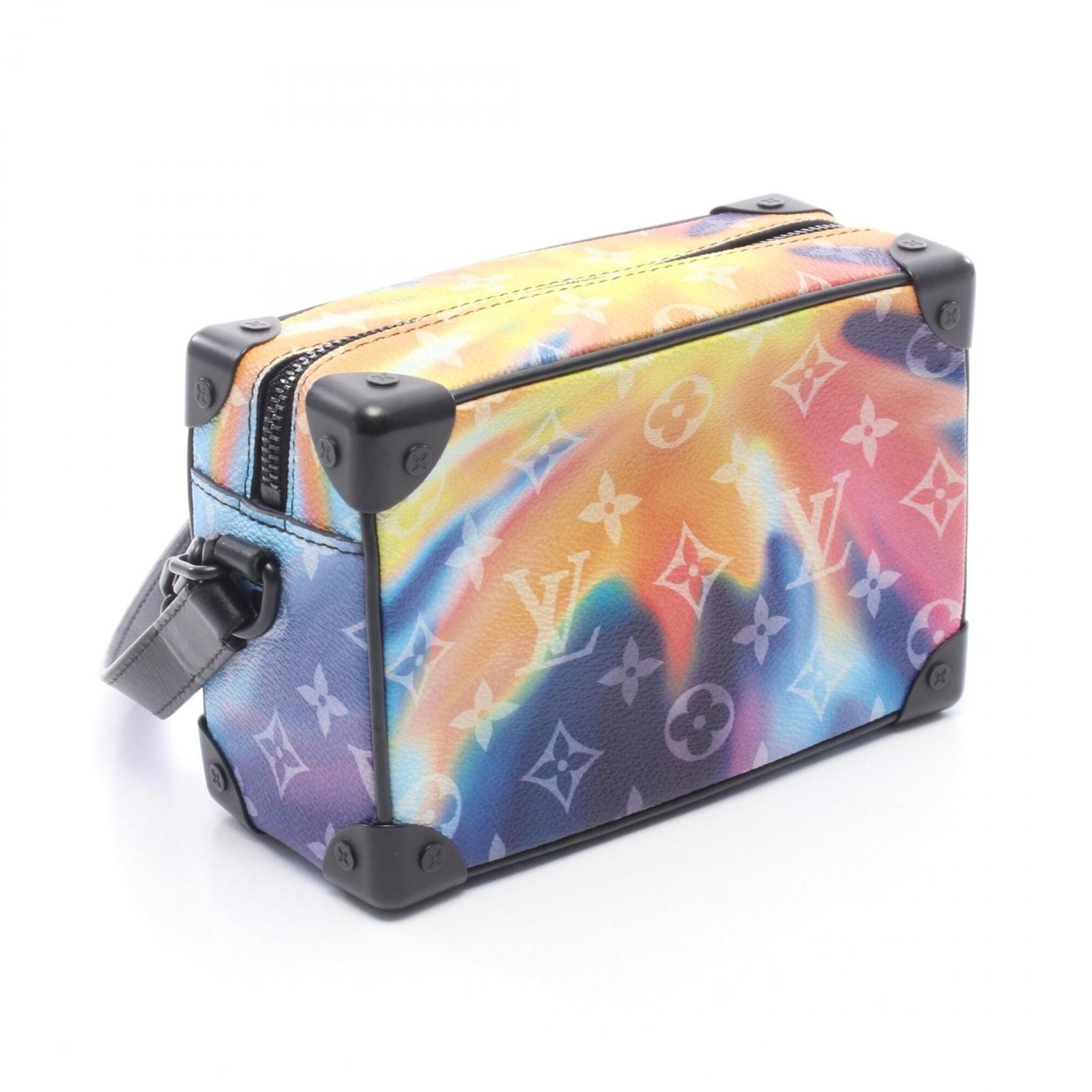 Louis Vuitton Black Multi-Color Monogram Pvc Coated Canvas Leather Handbag Shoulder Bag (Pre-Owned)