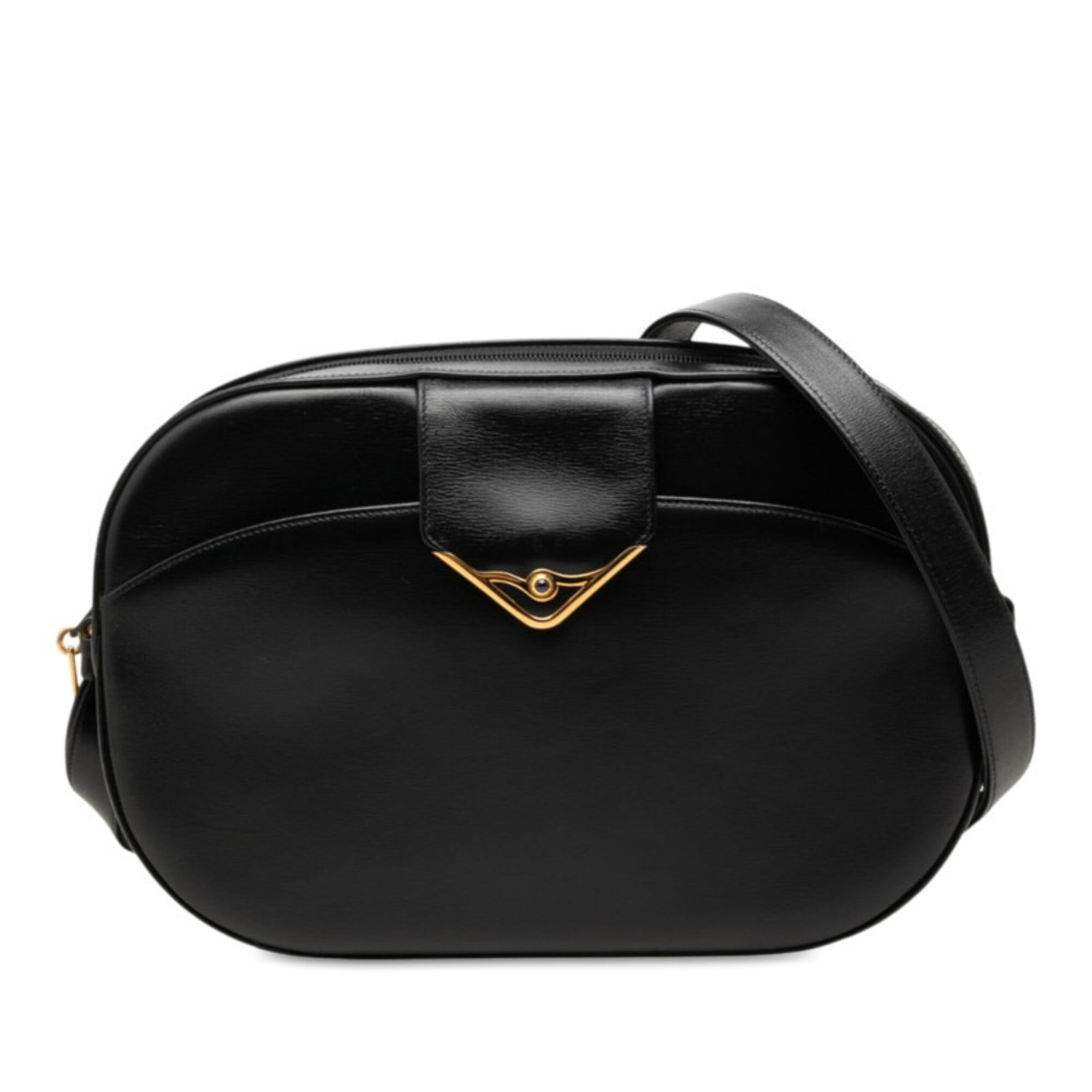 Cartier Black Leather Shoulder Bag (Pre-Owned)