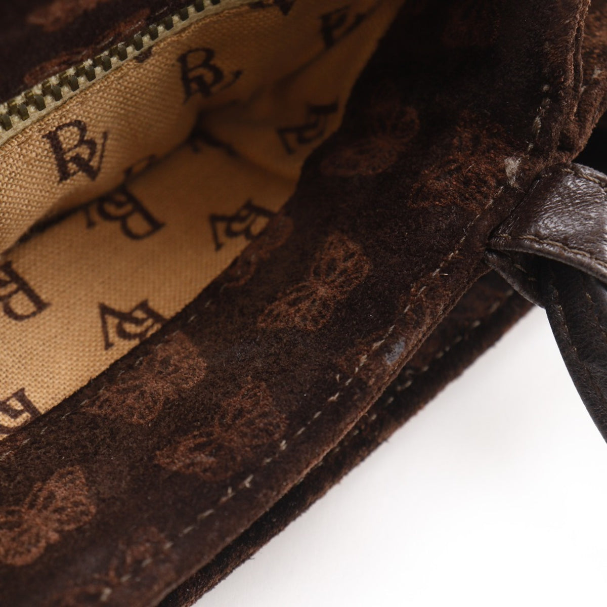 Bottega Veneta Brown Suede Shoulder Bag Tote Bag (Pre-Owned)