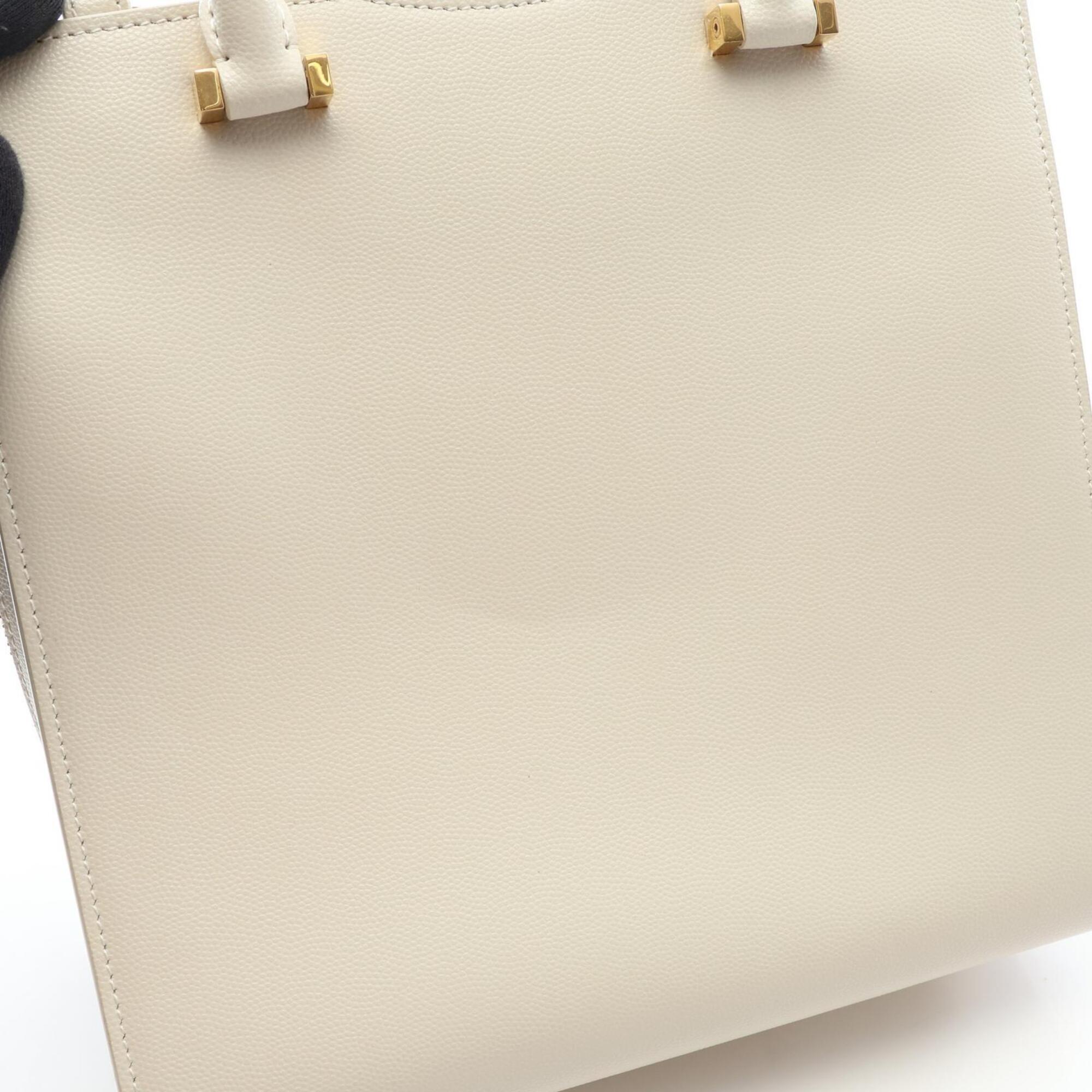 Saint Laurent Ivory Leather Handbag (Pre-Owned)