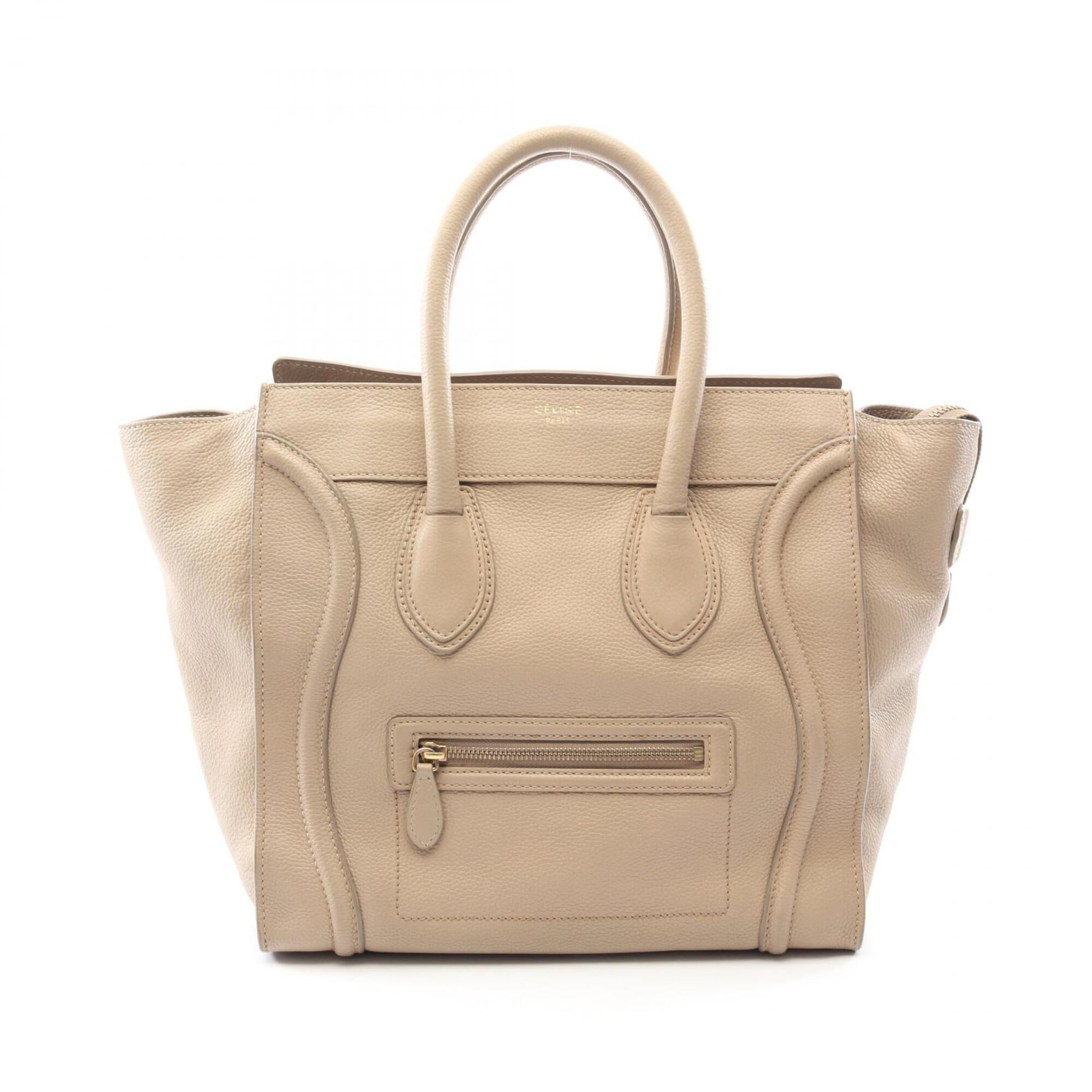 Celine Beige Leather Handbag (Pre-Owned)