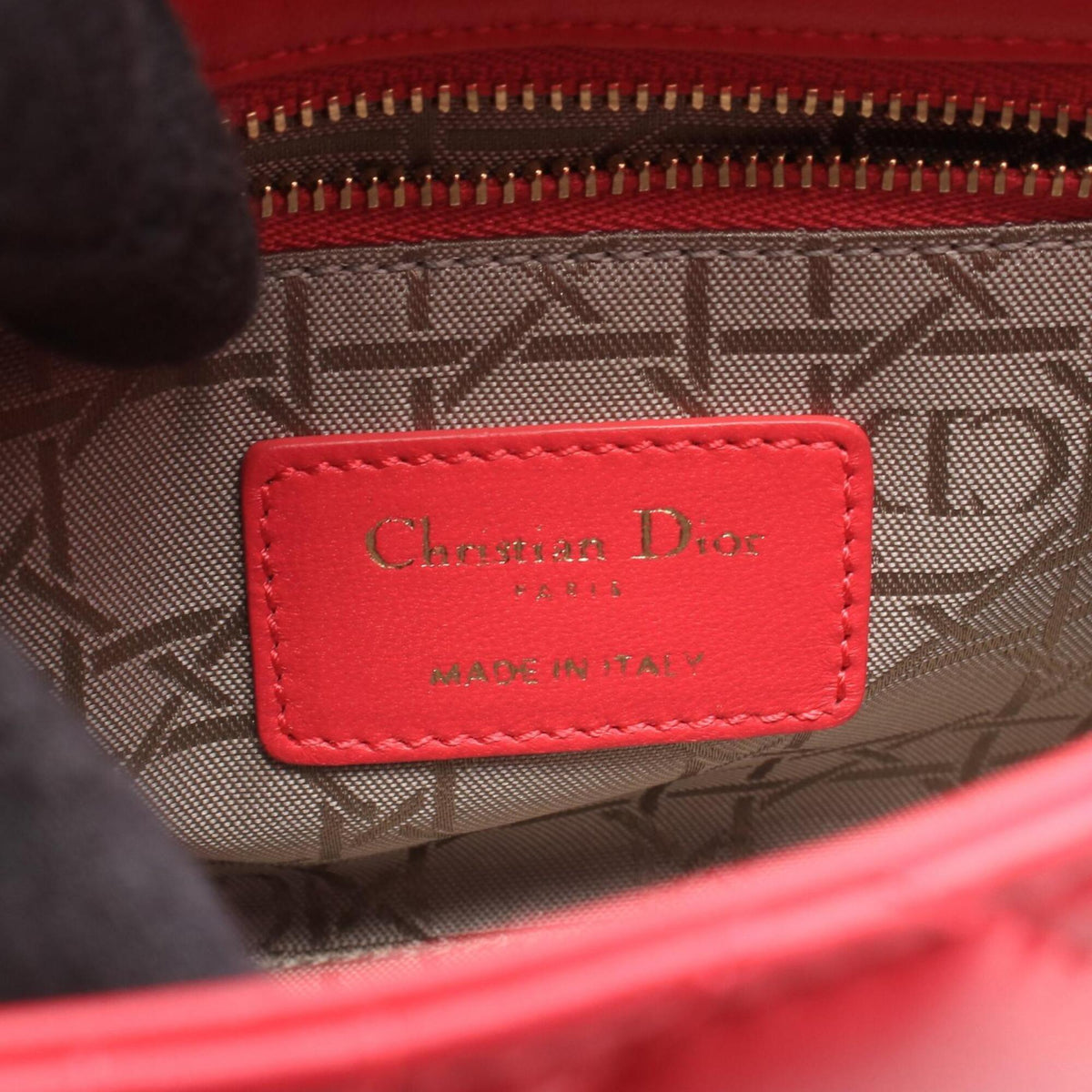 Christian Dior Lady Dior Pink Leather Handbag (Pre-Owned)