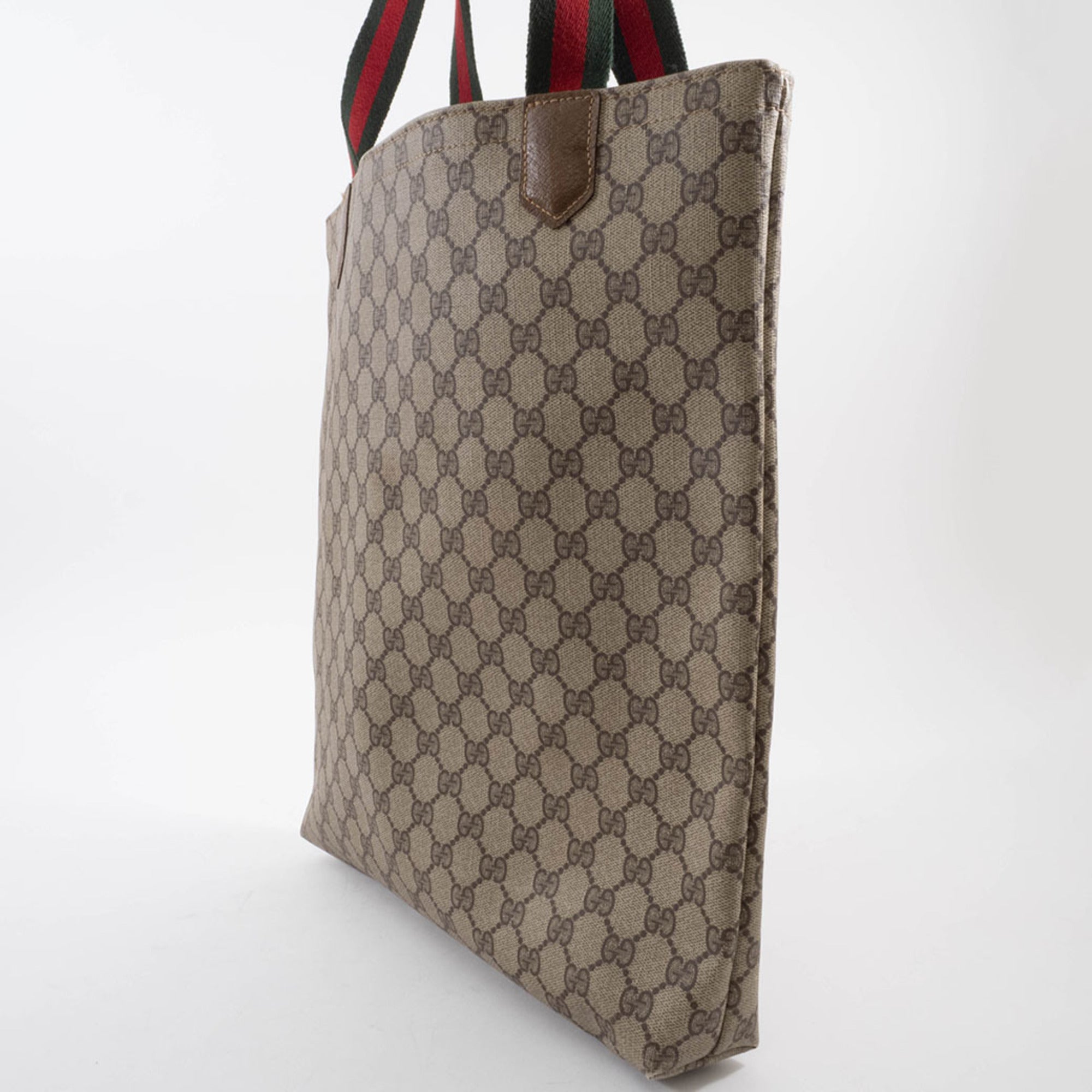 Gucci Brown Leather Tote Bag (Pre-Owned)