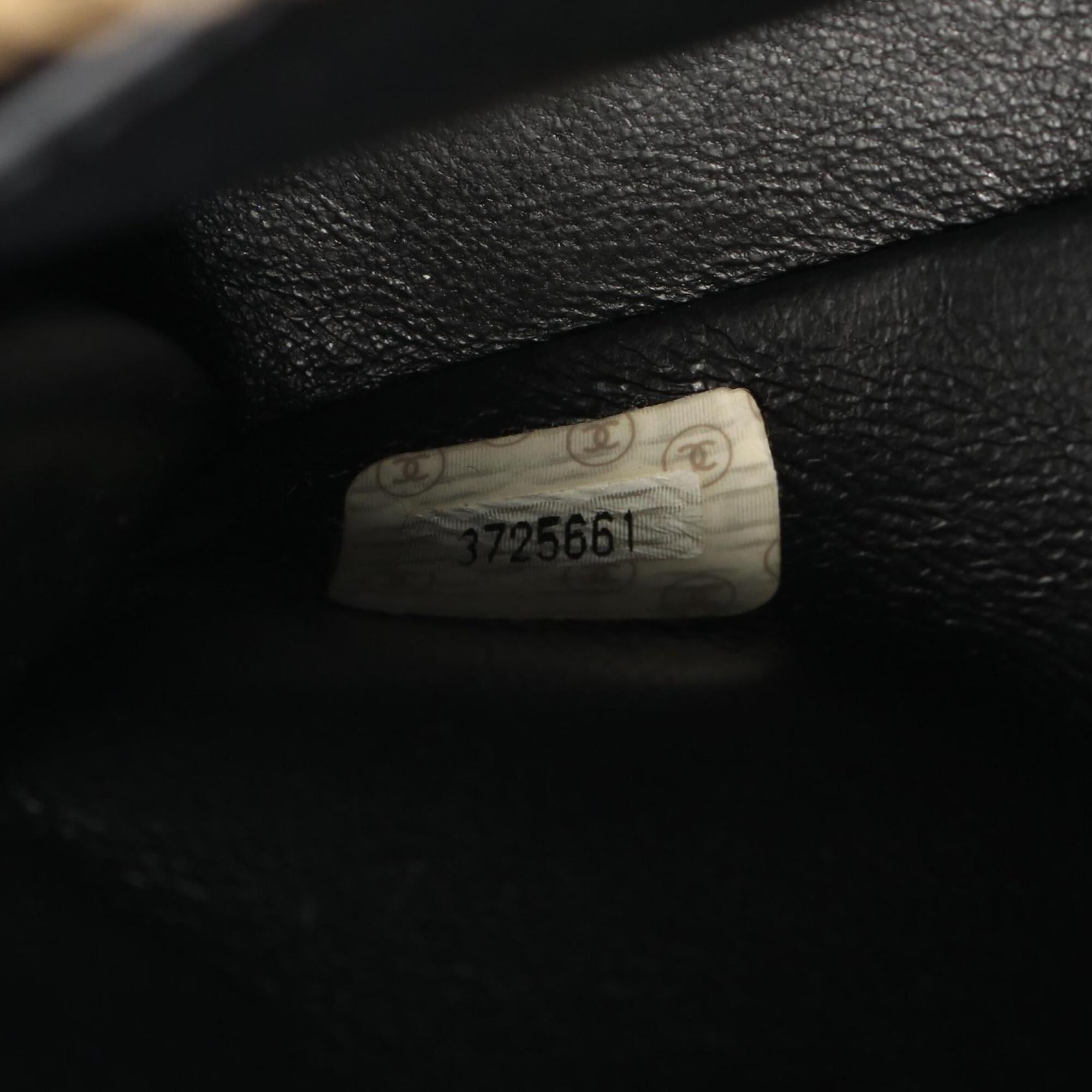 Chanel Black Fabric Backpack Handbag (Pre-Owned)