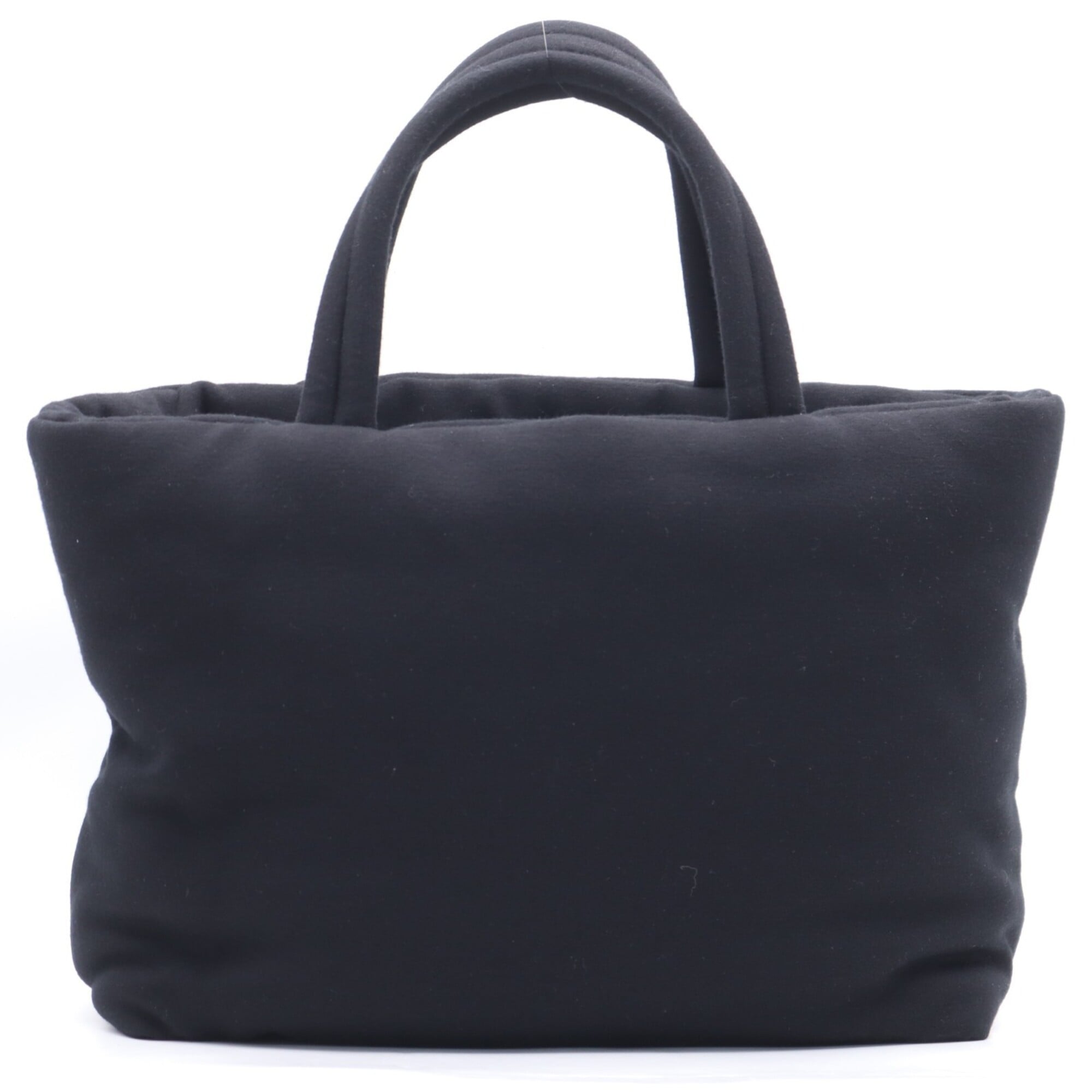 Yves Saint Laurent Black Cotton Handbag Tote Bag (Pre-Owned)