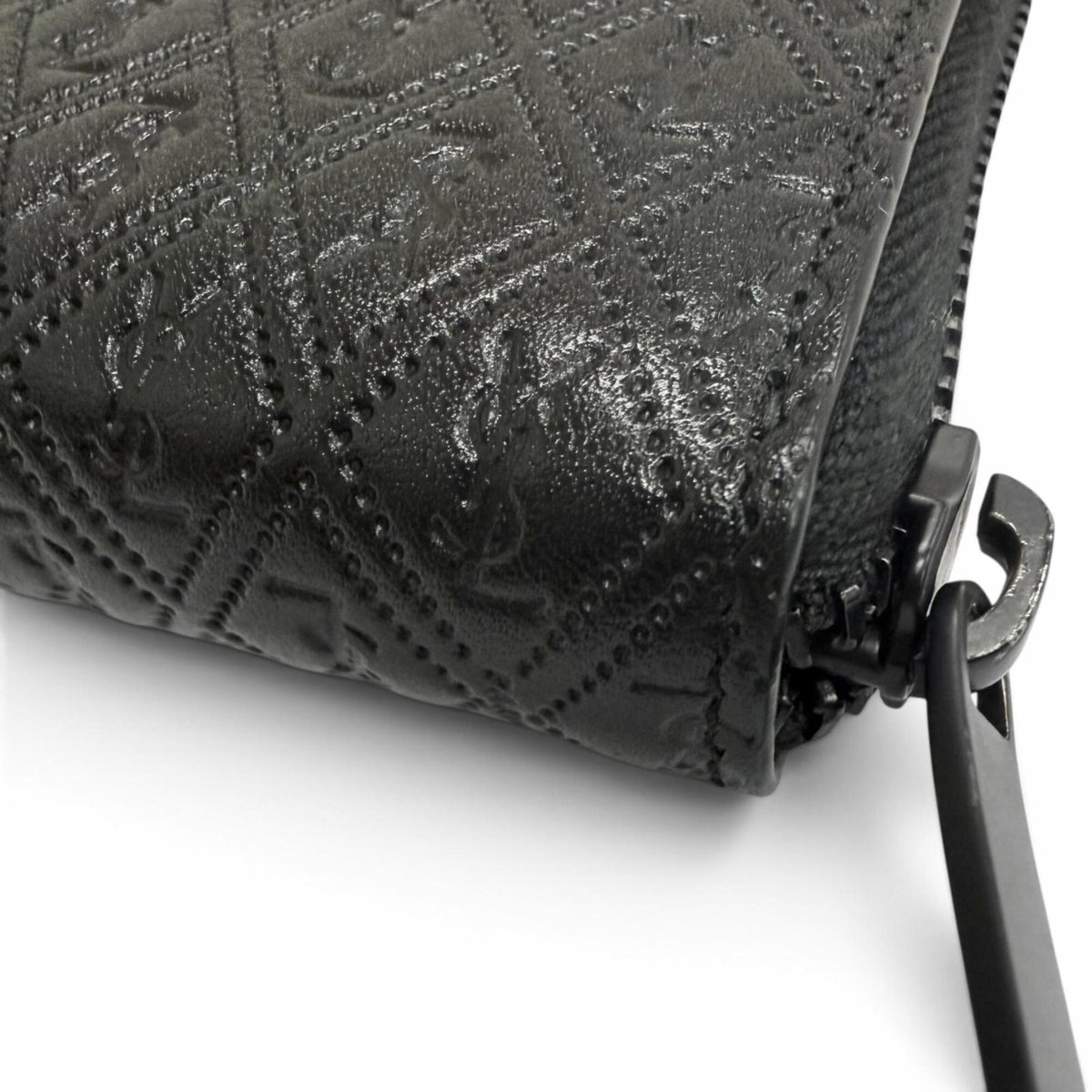 Saint Laurent Black Leather Long Wallet (Bi-Fold) (Pre-Owned)