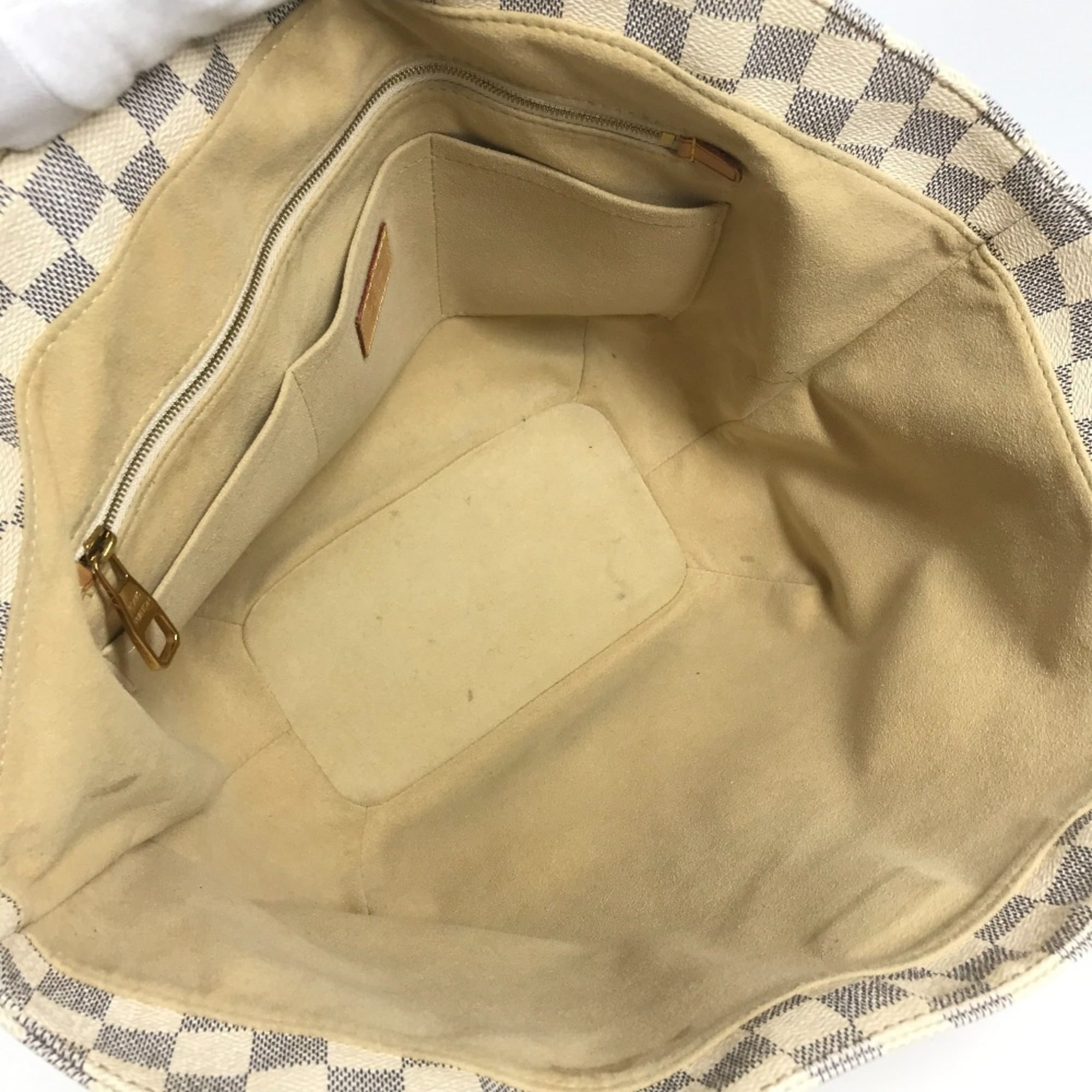 Louis Vuitton Damier Azur White Damier Azur Shoulder Bag Tote Bag (Pre-Owned)