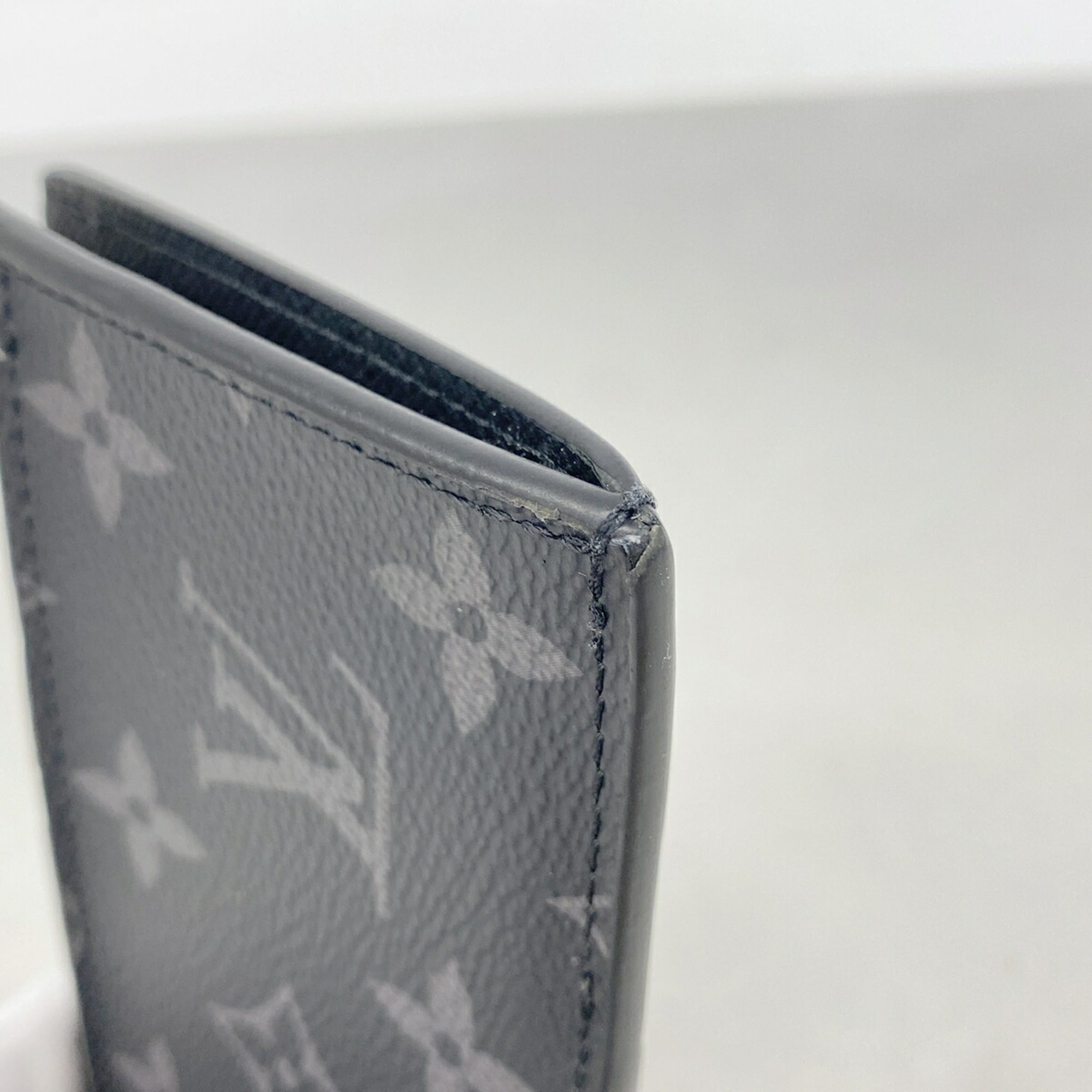 Louis Vuitton Black Gray Coin Purse/Coin Case (Pre-Owned)