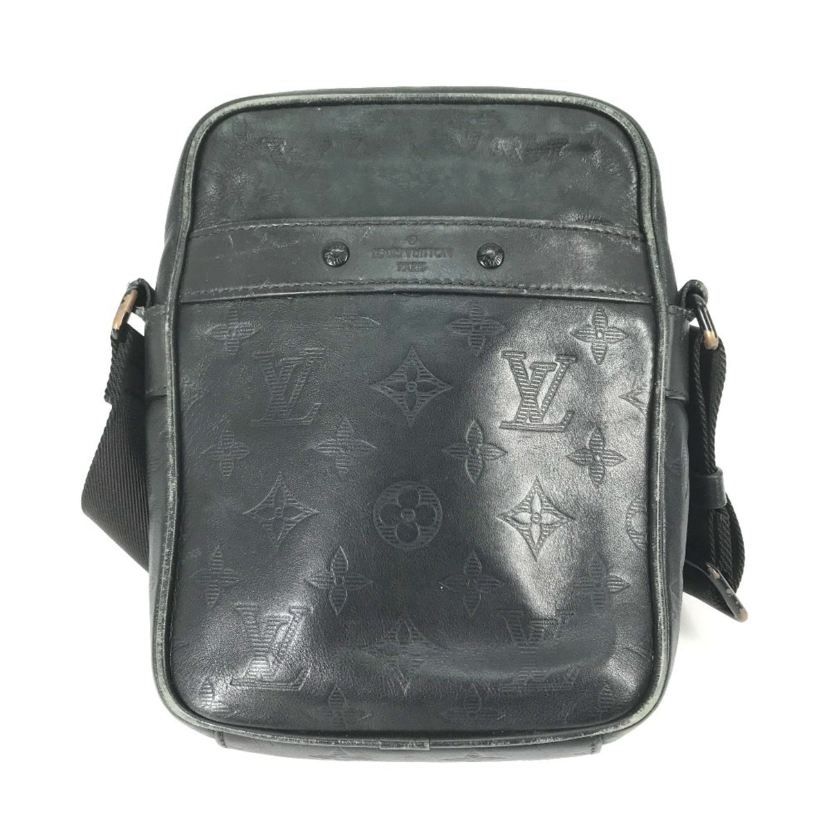 Louis Vuitton Monogram Shadow Black Galle Monogram Shadow Pochette Shoulder Bag (Pre-Owned)