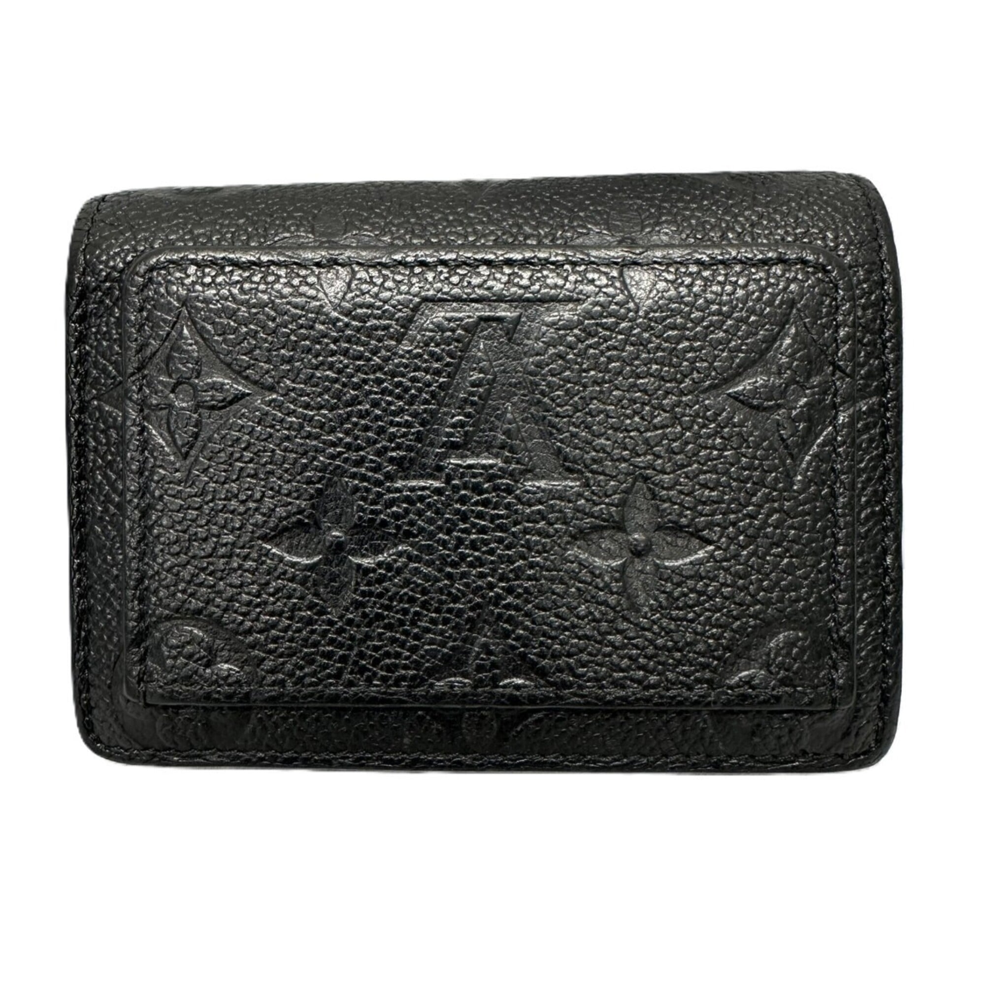 Louis Vuitton Monogram Empreinte Black Noir Monogram Empreinte Coin Purse/Coin Case (Pre-Owned)