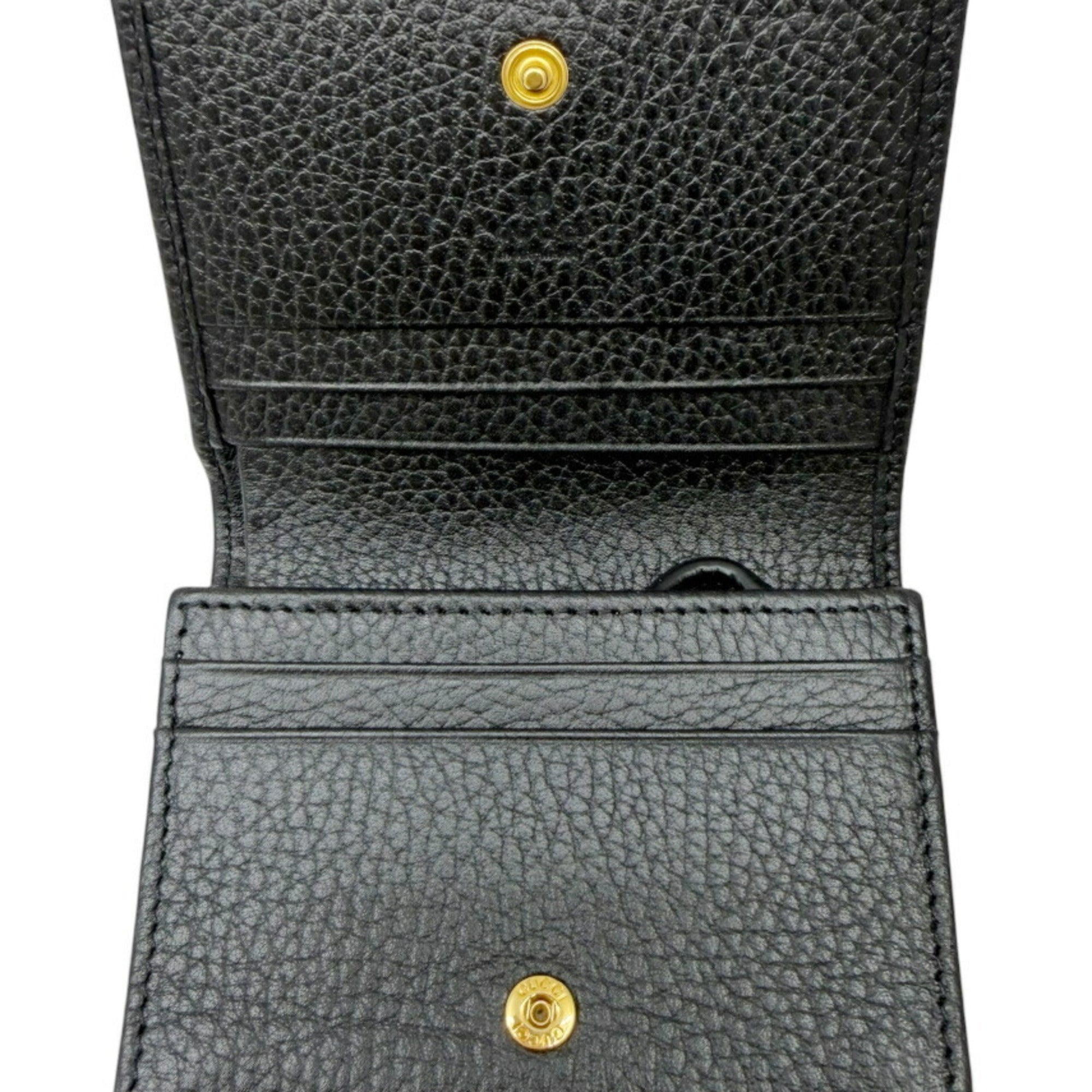 Gucci Black Leather Wallet (Bi-Fold) (Pre-Owned)