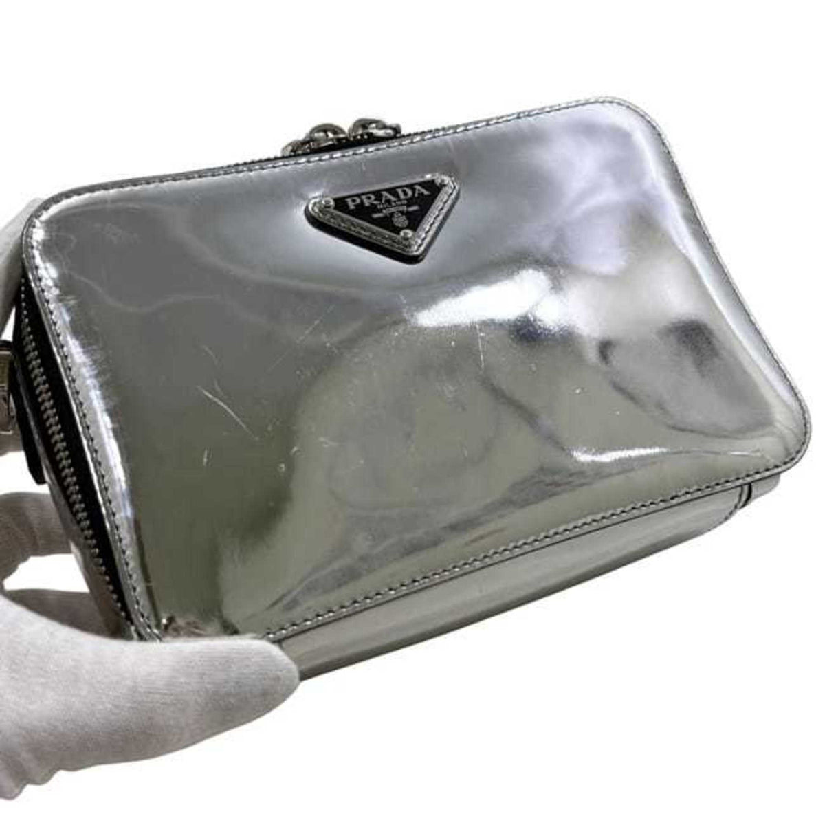 Prada Black Leather Shoulder Bag (Pre-Owned)