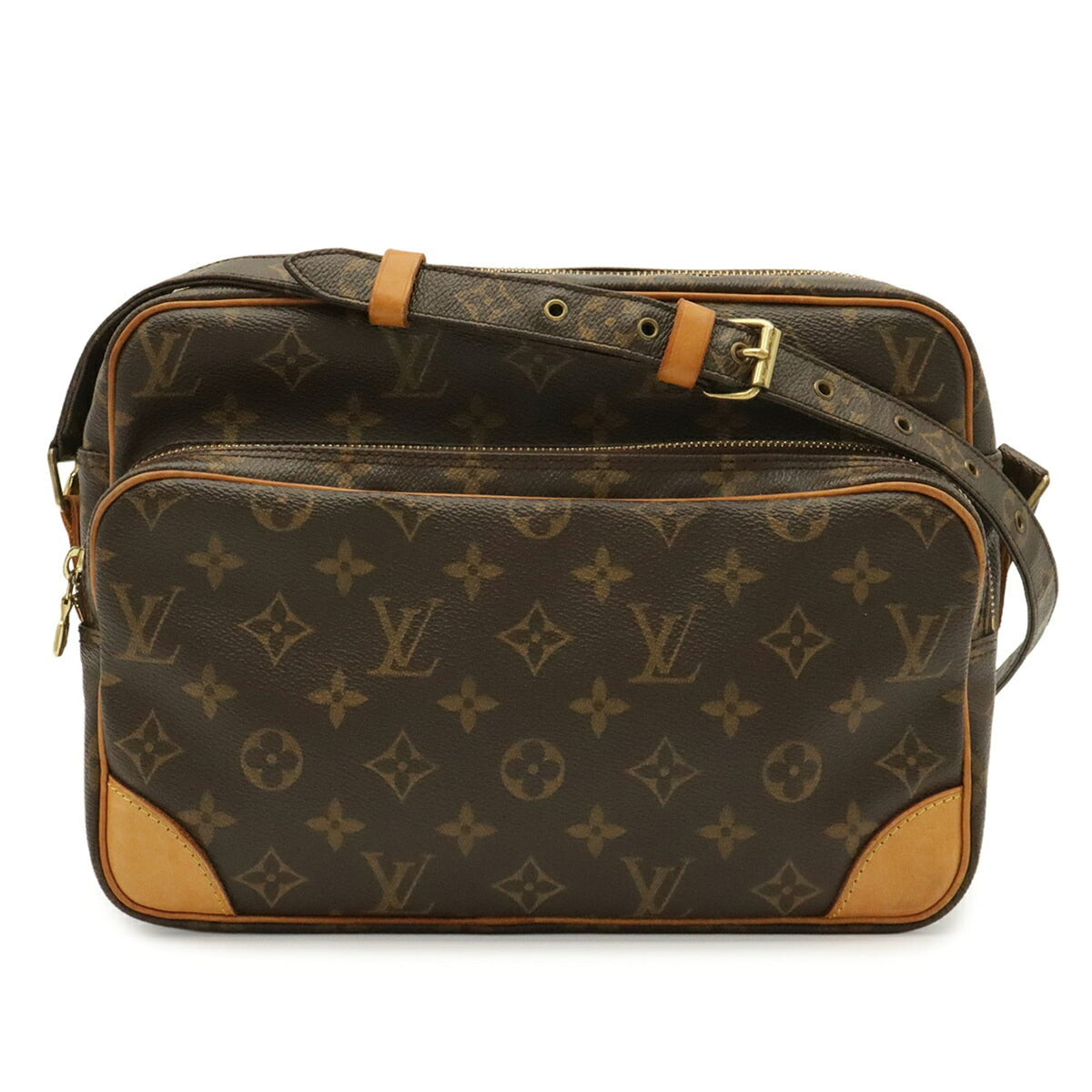 Louis Vuitton Brown Monogram Canvas Pvc Coated Canvas Handbag Messenger Bag Shoulder Bag (Pre-Owned)