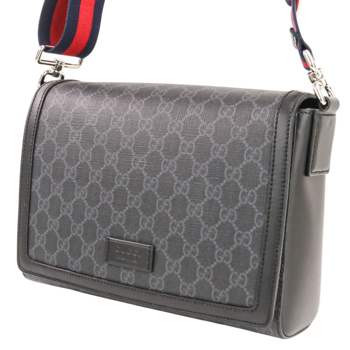 Gucci Black Gg Supreme Shoulder Bag (Pre-Owned)