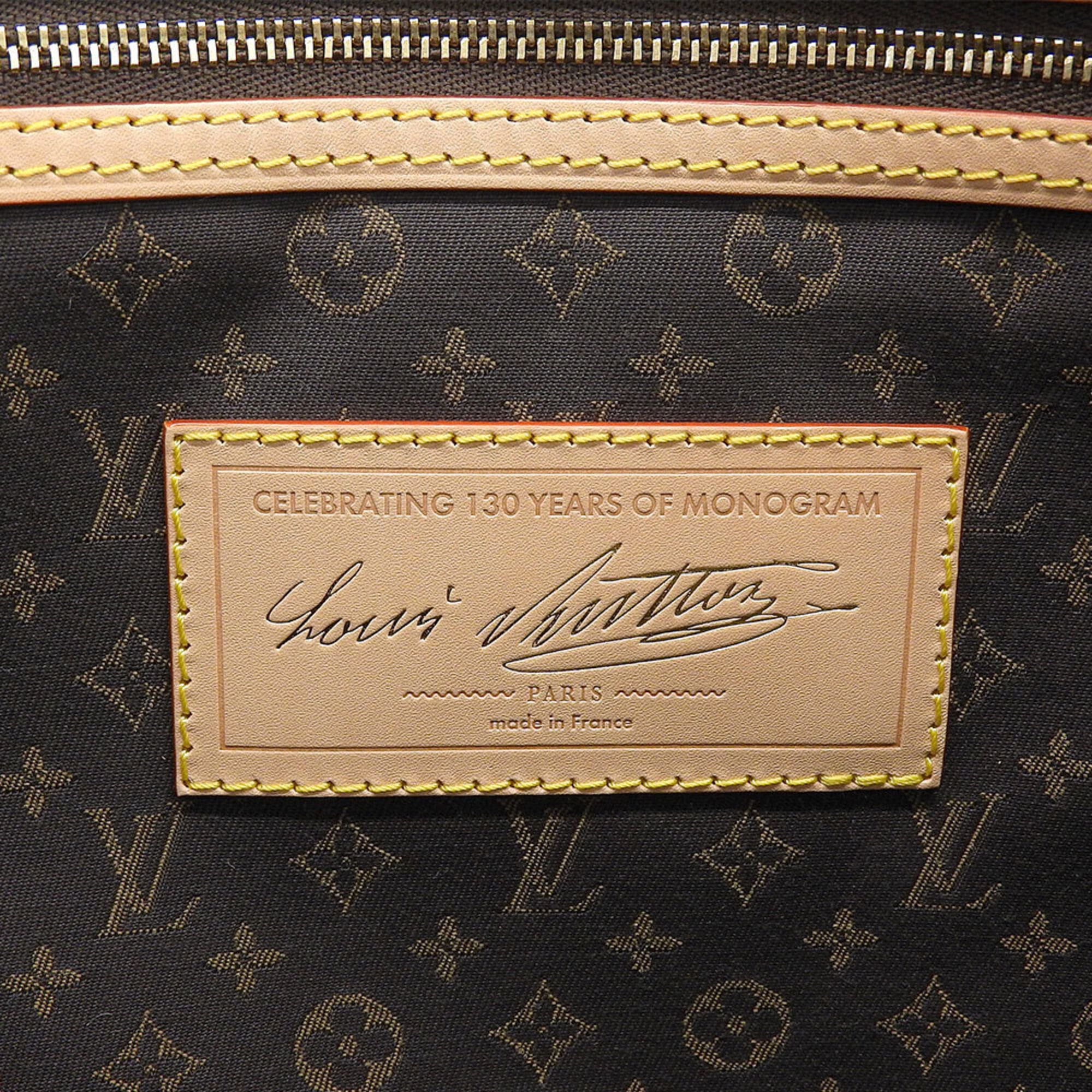Louis Vuitton Beige Leather Canvas Tote Bag (Pre-Owned)