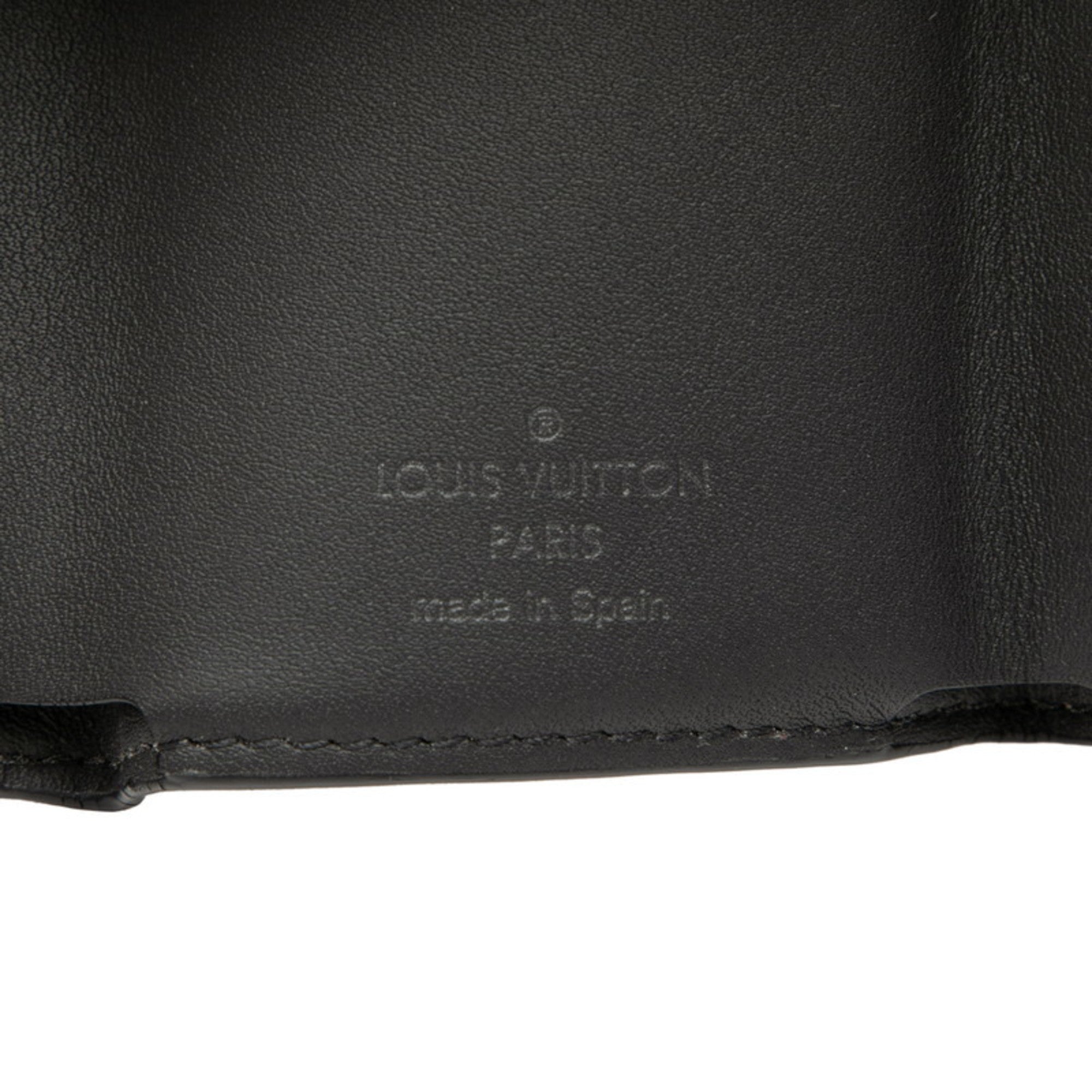 Louis Vuitton Black Pvc Leather Wallet (Tri-Fold) (Pre-Owned)