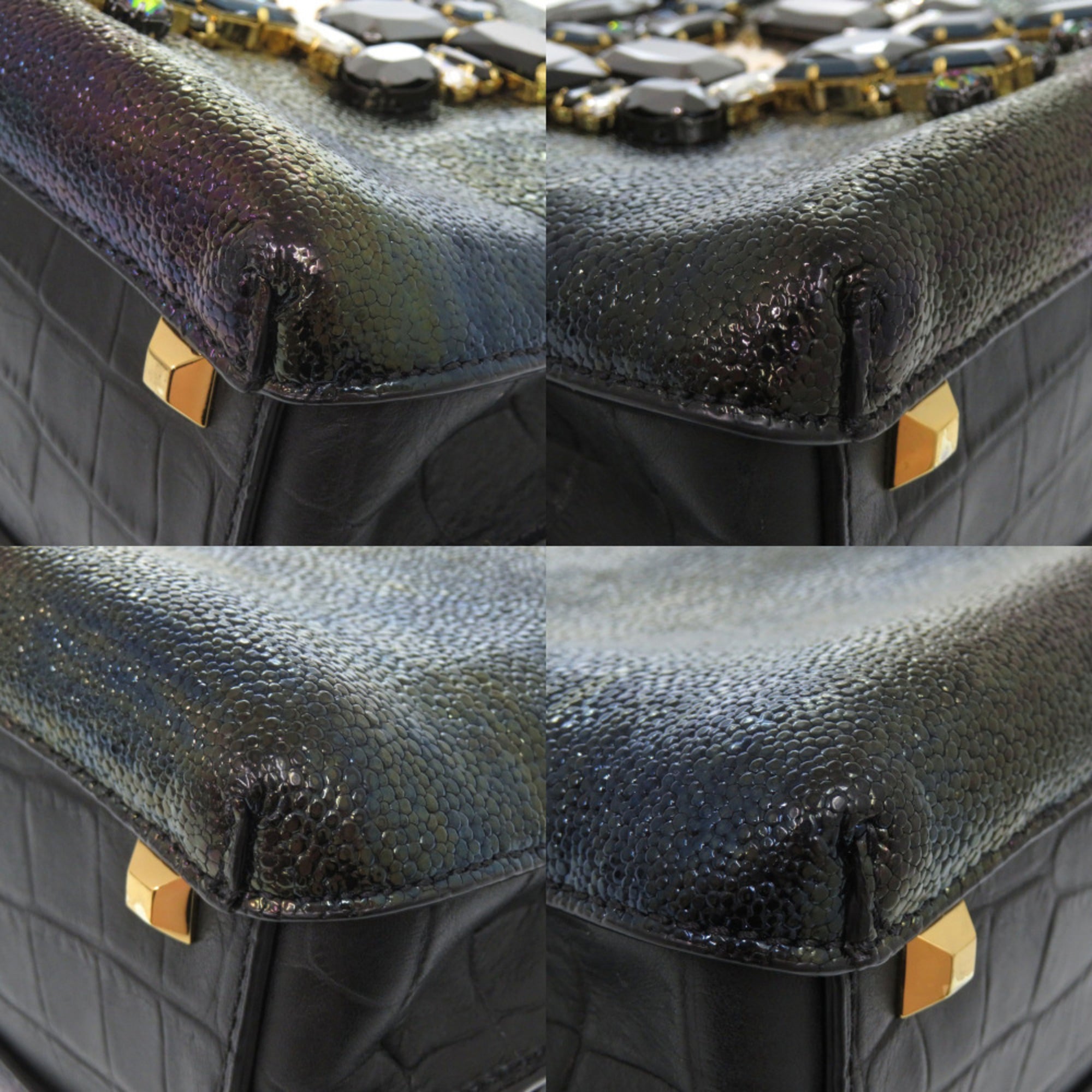 Mcm Black Patent Leather Handbag (Pre-Owned)