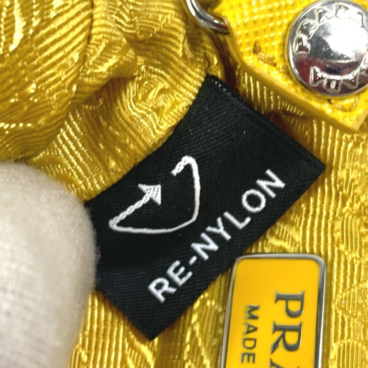 Prada Yellow Nylon Pouch (Pre-Owned)