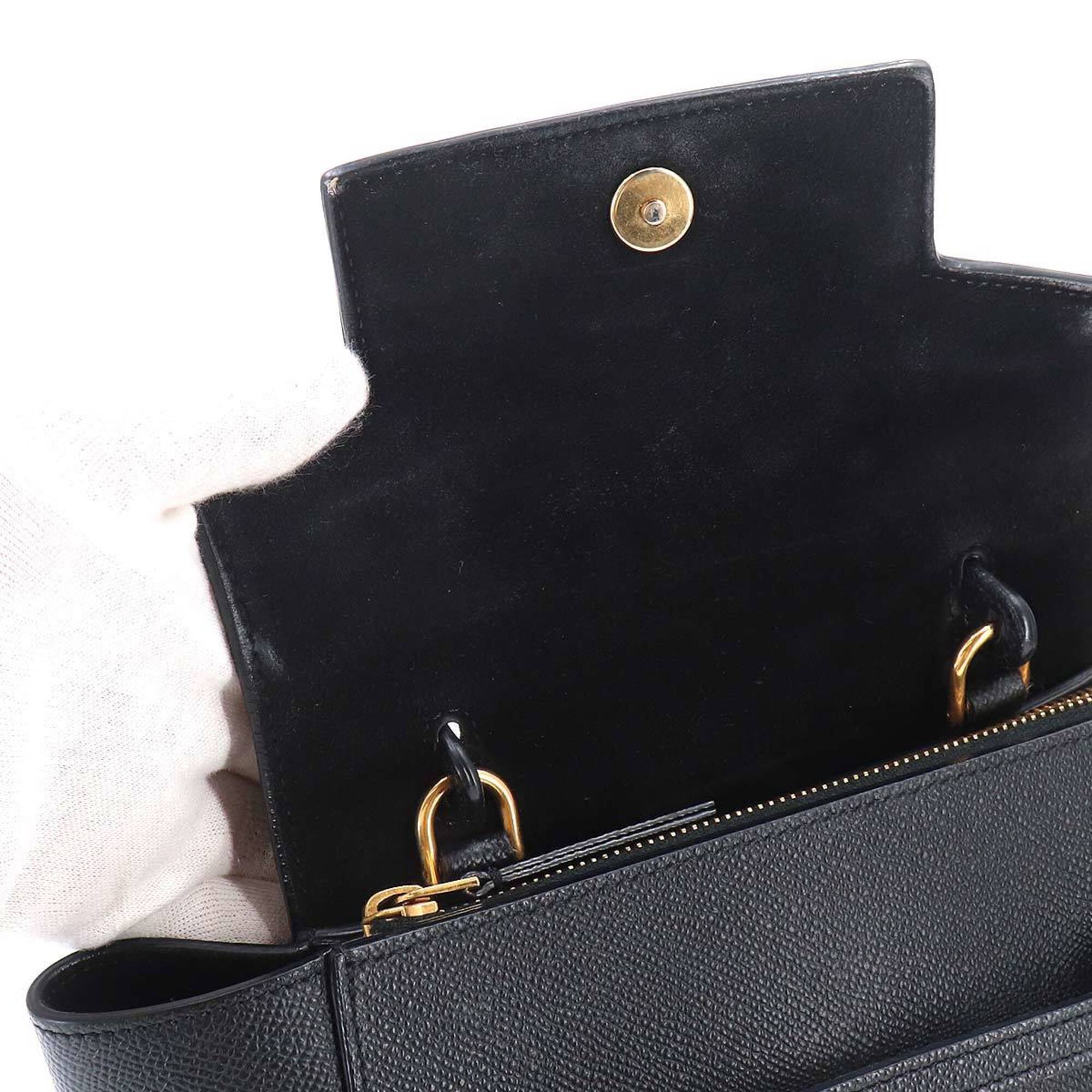 Celine Black Leather Handbag (Pre-Owned)