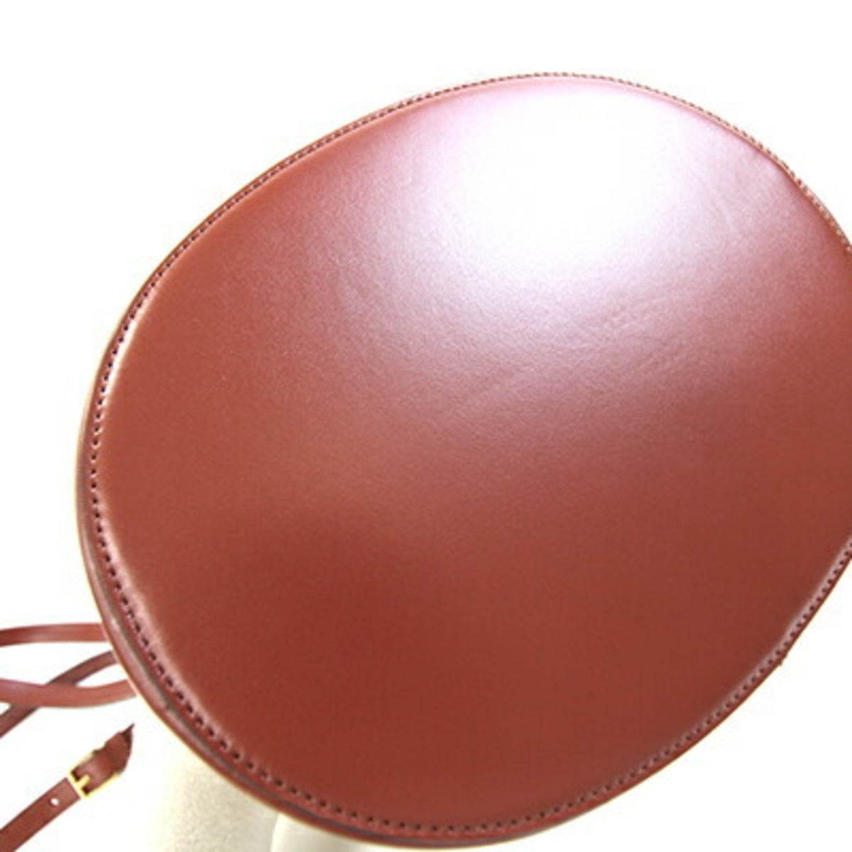 Celine Red Brown Leather Shoulder Bag (Pre-Owned)