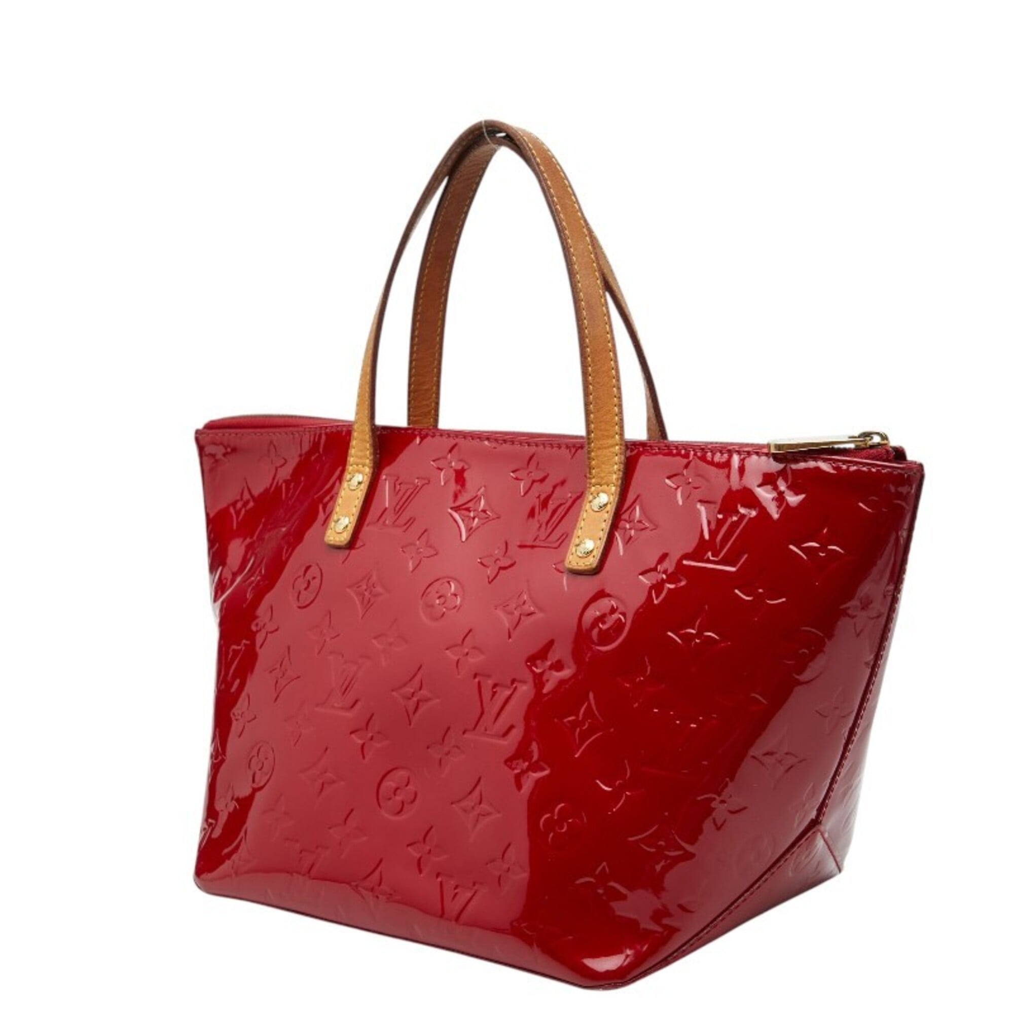 Louis Vuitton Pomme D'amour Red Color Patent Leather Handbag (Pre-Owned)