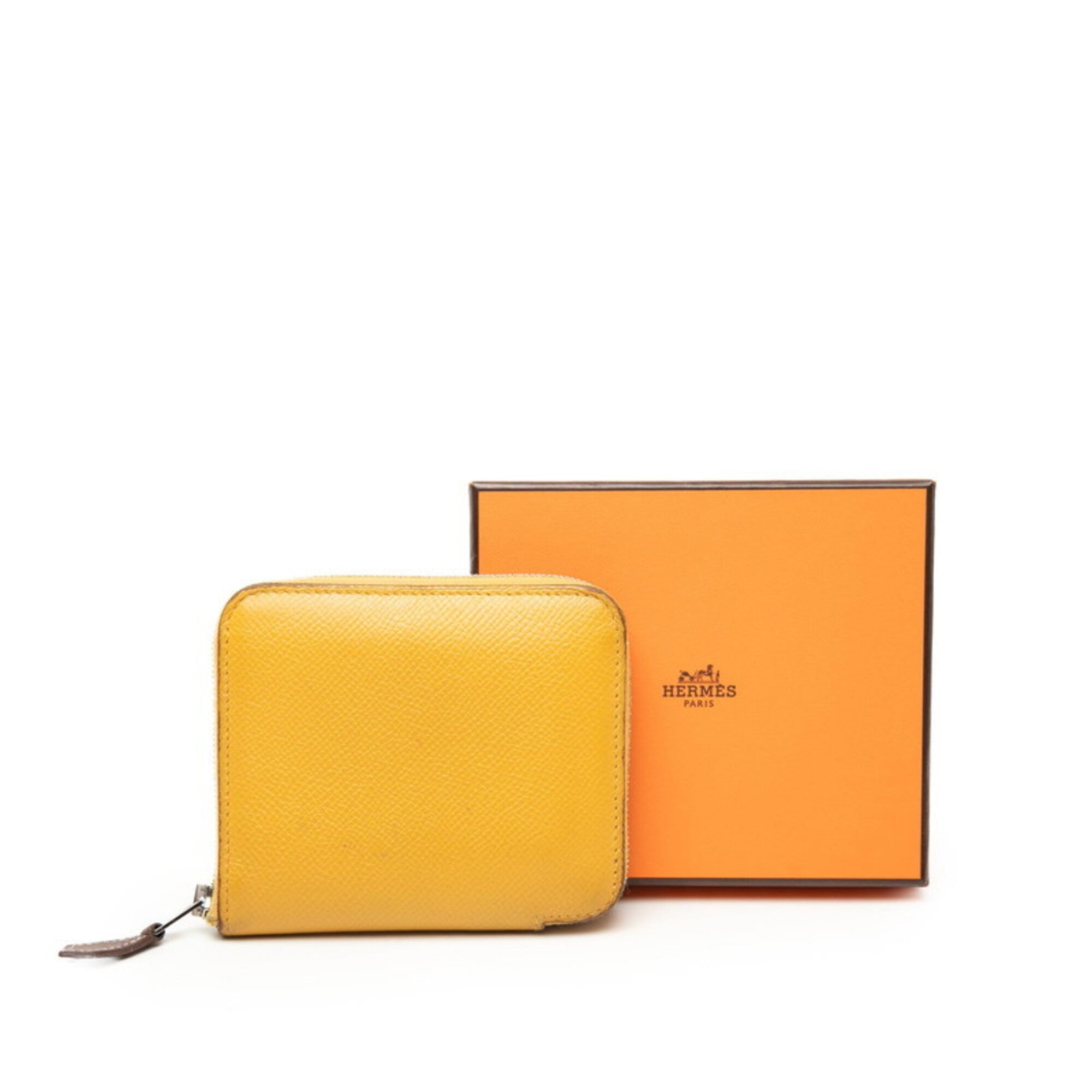 Hermes Yellow Epsom Leather Coin Purse/Coin Case (Pre-Owned)
