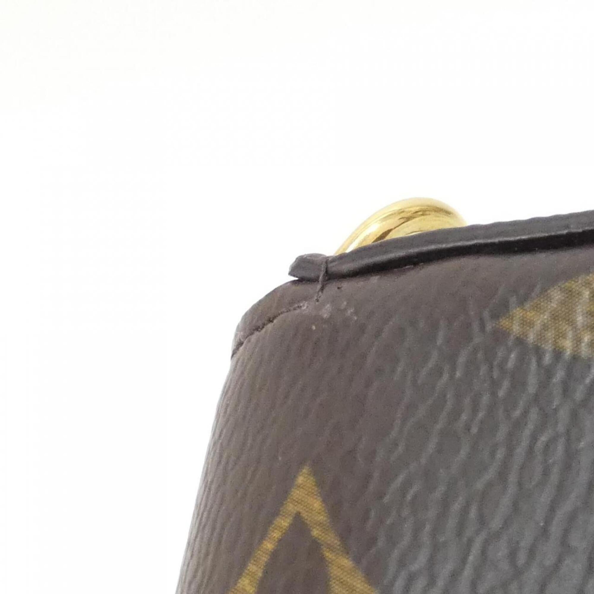Louis Vuitton Marron Monogram Coated Canvas Pochette Shoulder Bag (Pre-Owned)