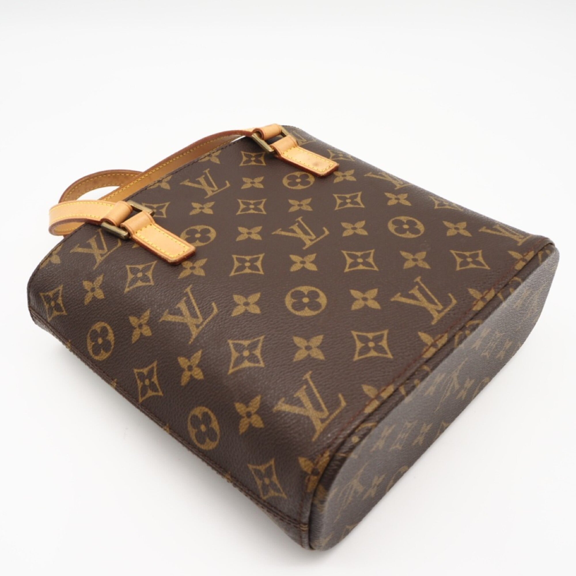 Louis Vuitton Monogram Brown Coated Canvas Leather Handbag (Pre-Owned)