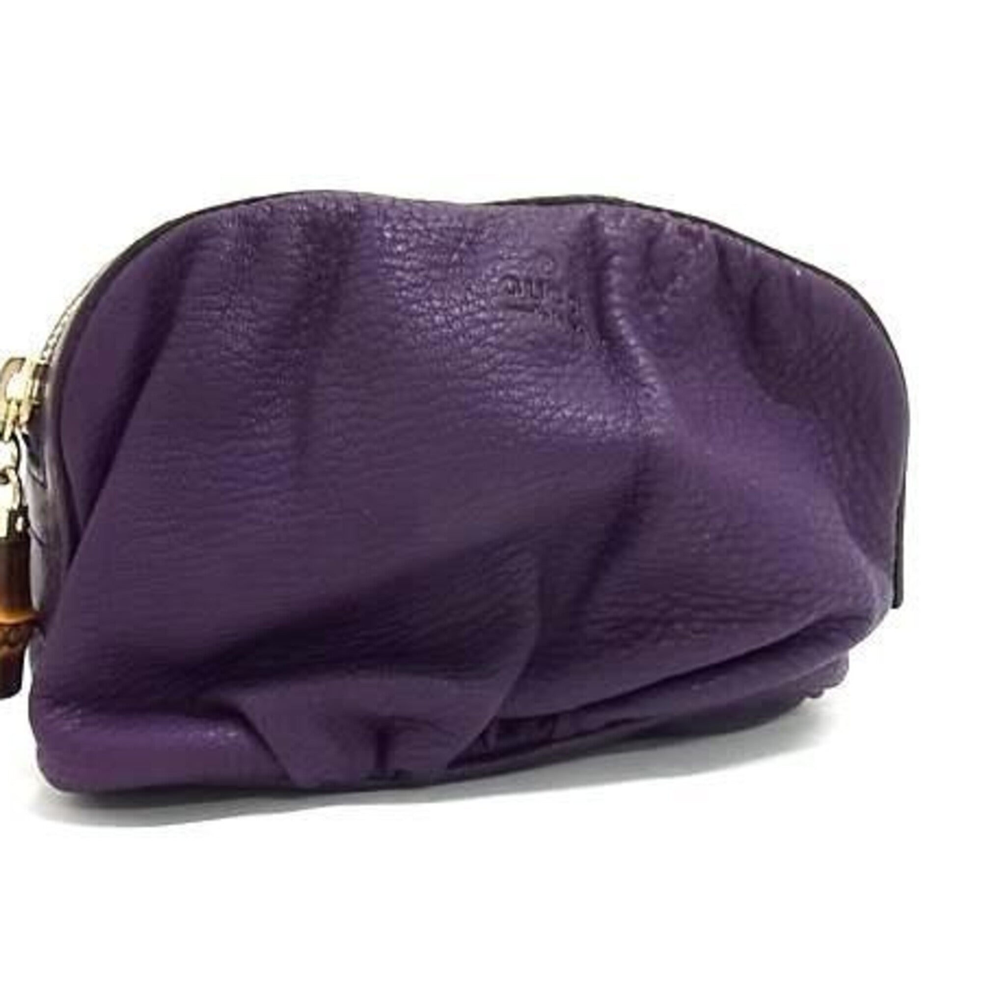 Gucci Purple Leather Pouch (Pre-Owned)