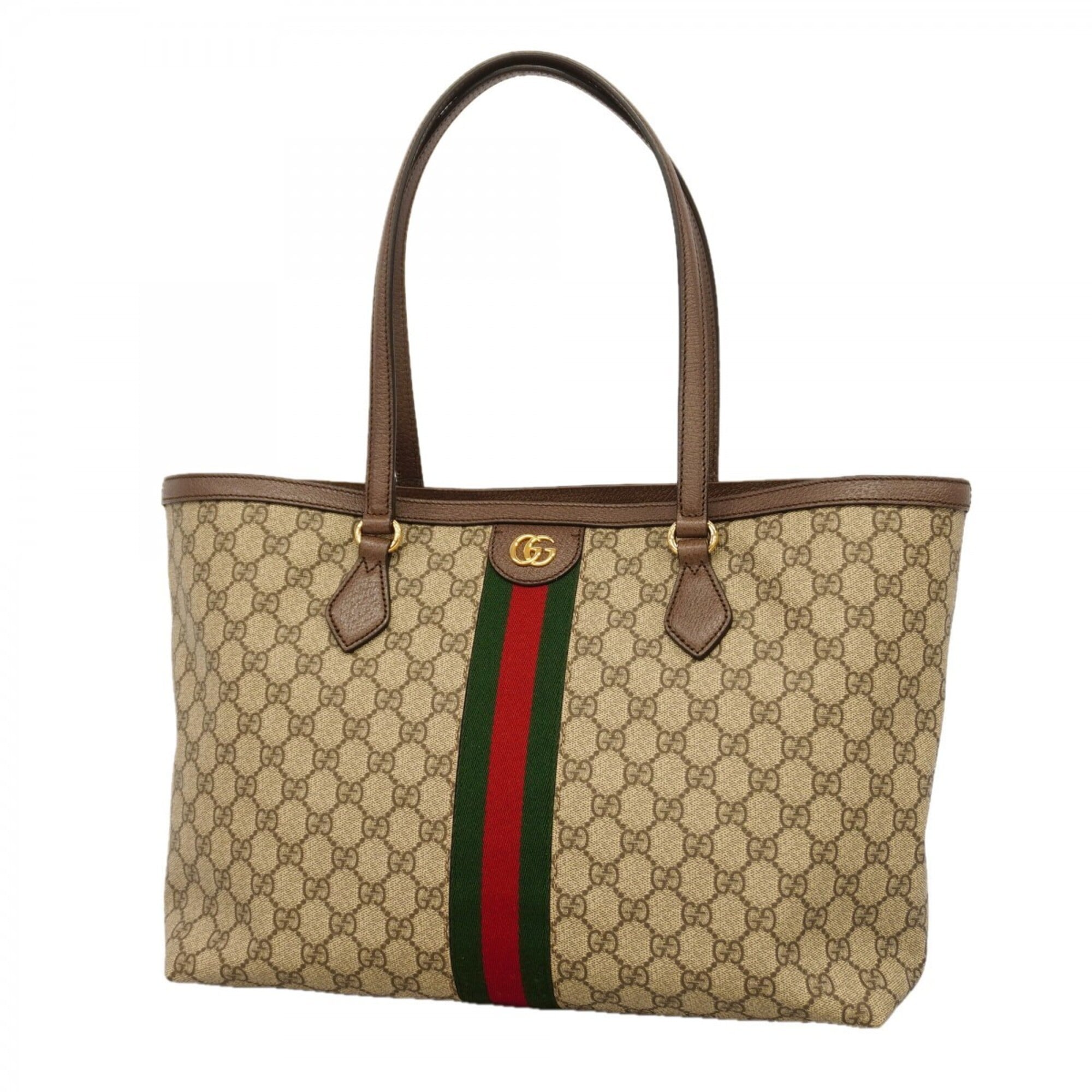 Gucci Brown Pvc Tote Bag (Pre-Owned)