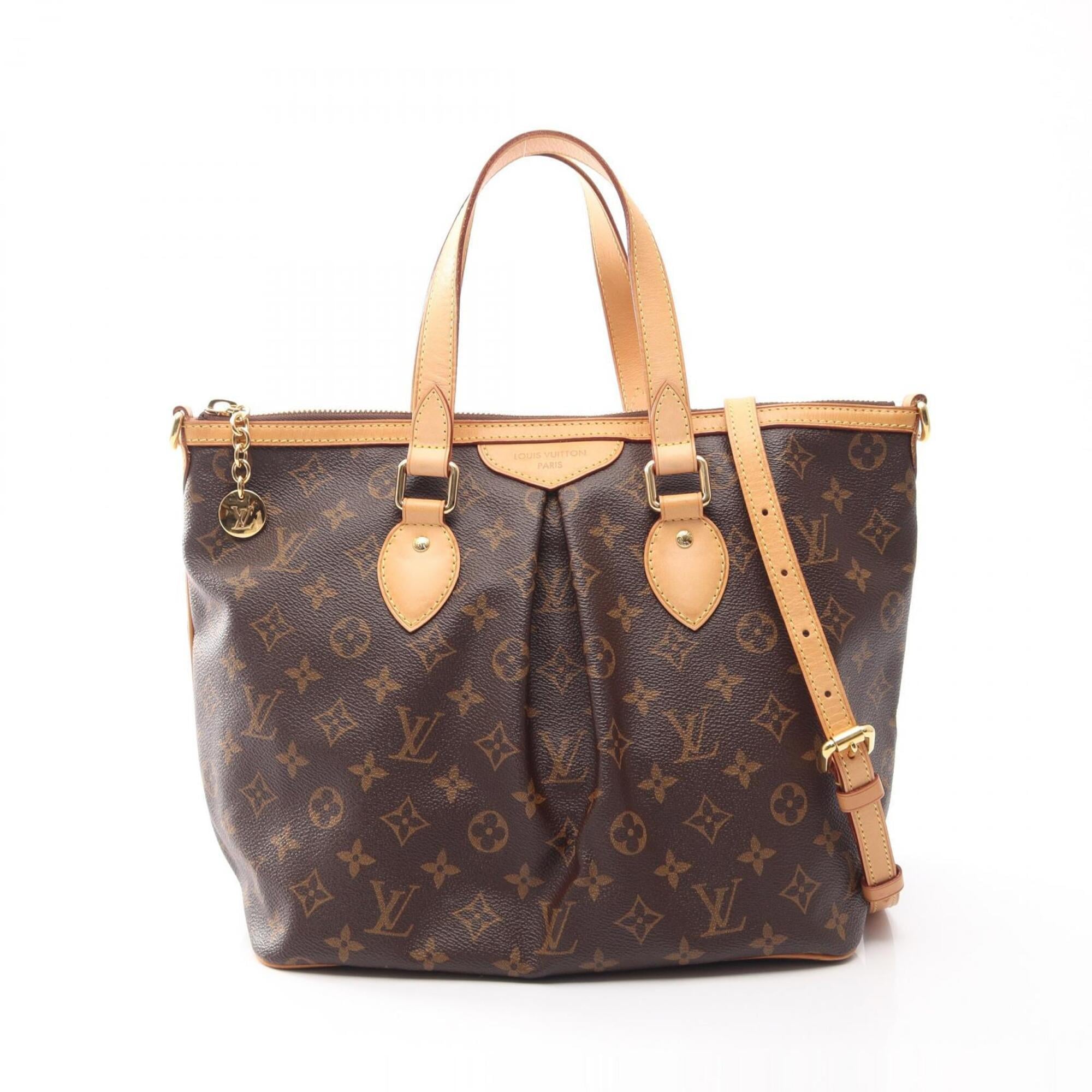 Louis Vuitton Monogram Brown Coated Canvas Leather Handbag (Pre-Owned)