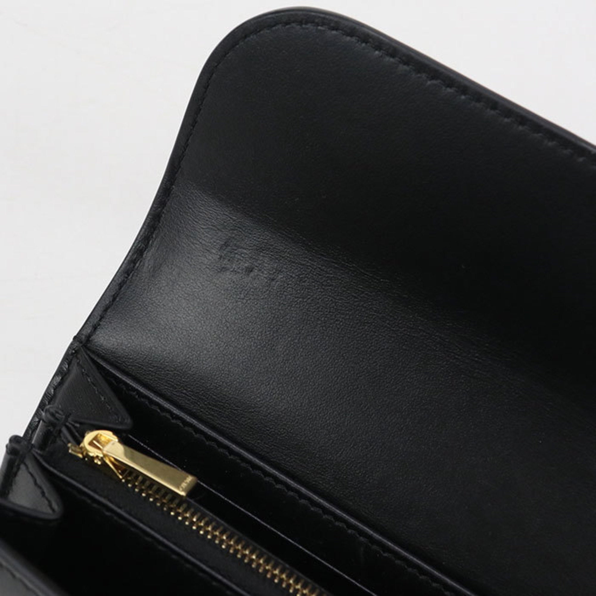 Celine Black Leather Long Wallet (Bi-Fold) (Pre-Owned)